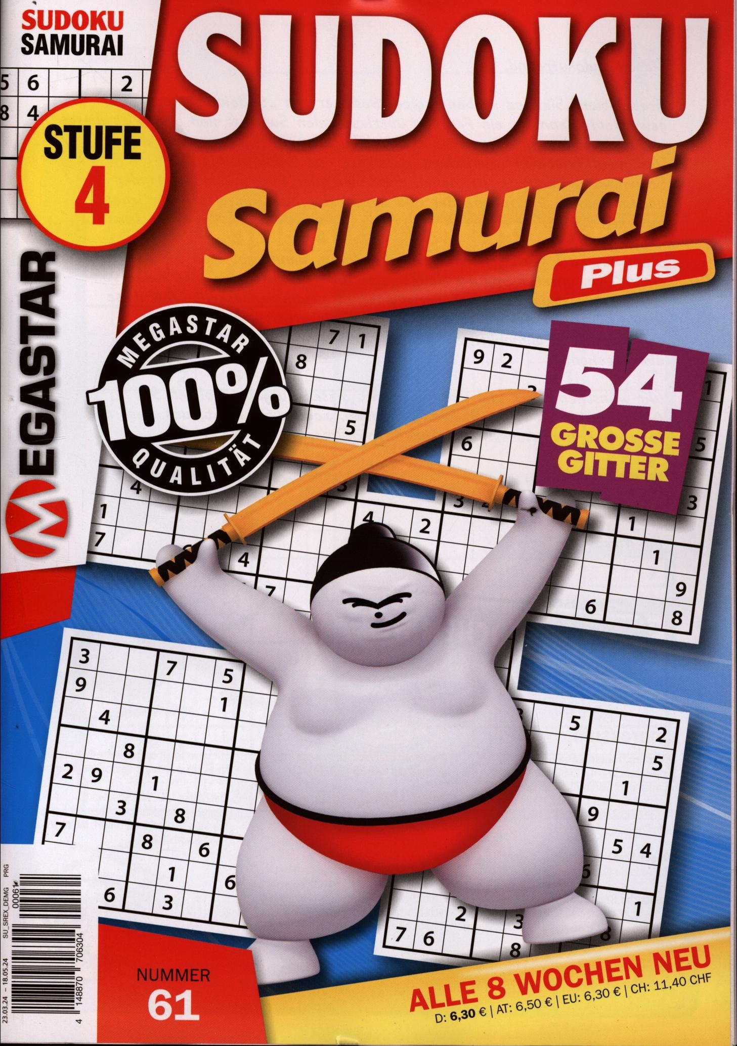 Sudoku Samurai Plus 61/2024