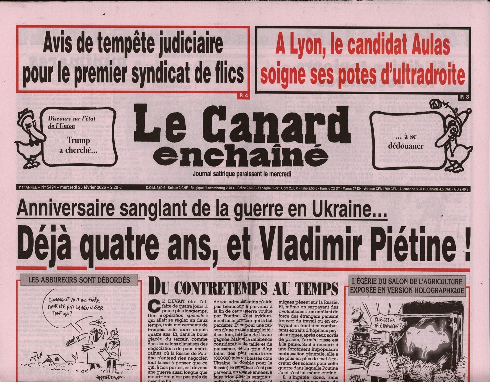 Le Canard enchaîné 5494/2026