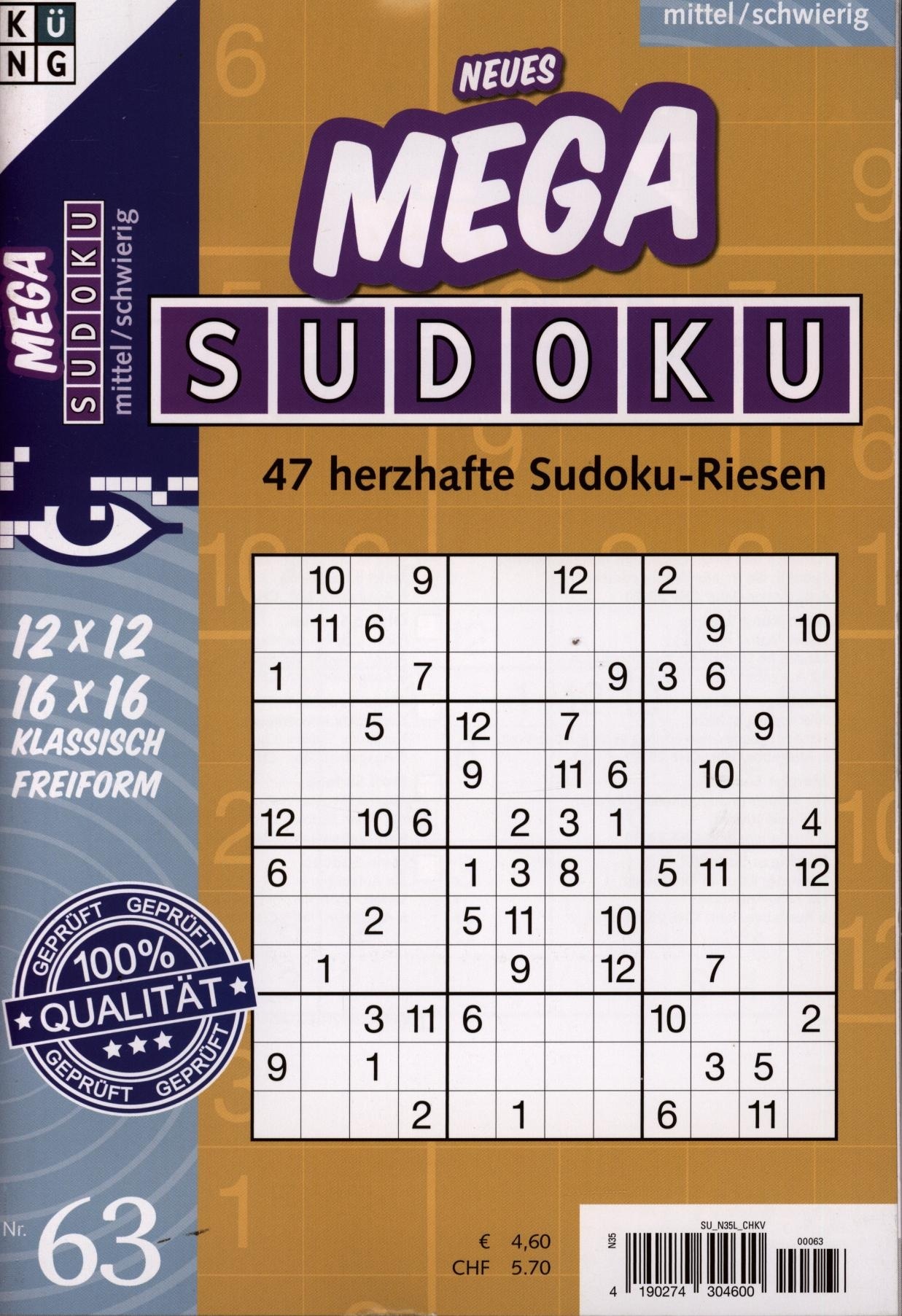 Neues Mega Sudoku 63/2026