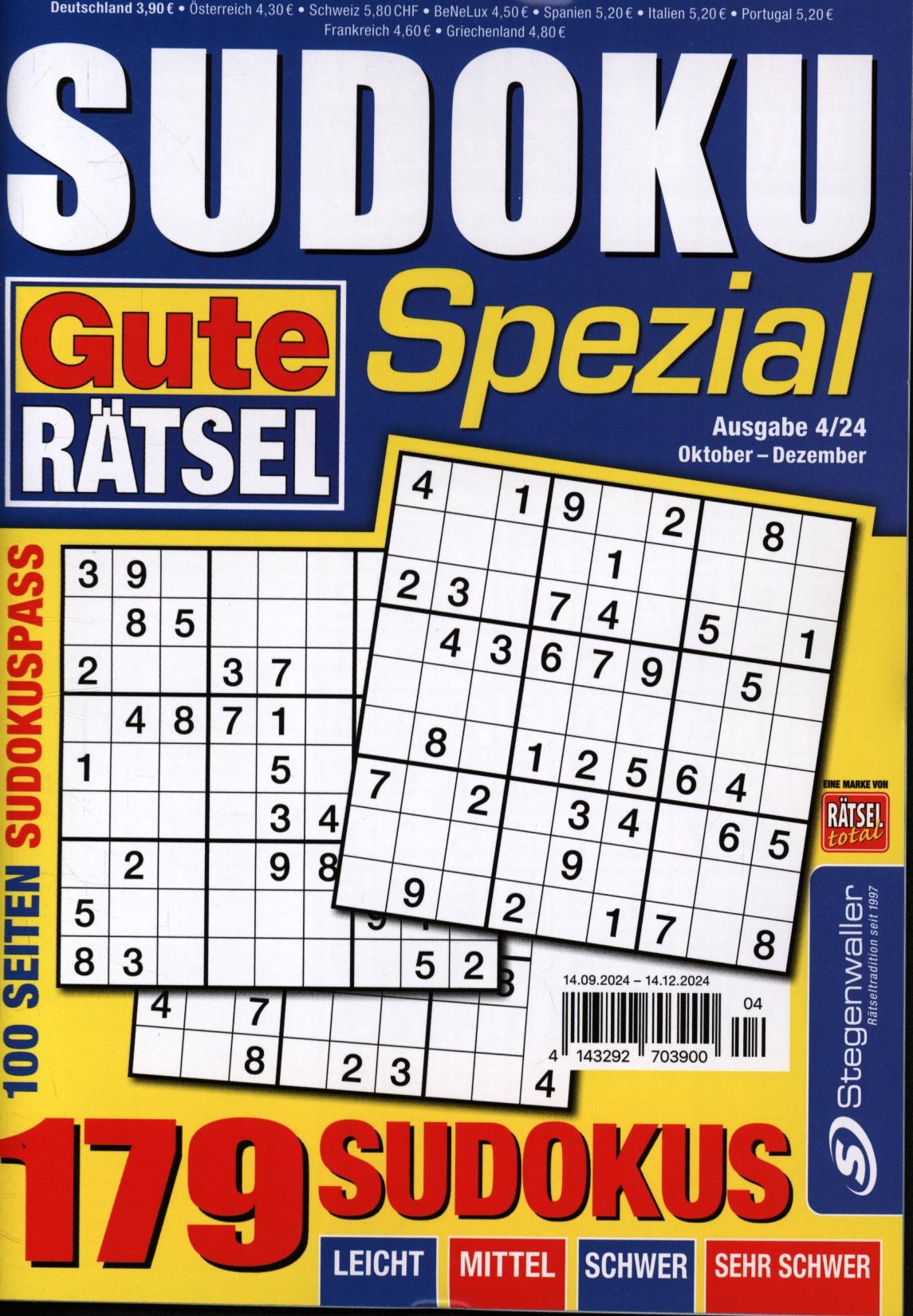 Gute Rätsel Spezial Sudoku 4/2024