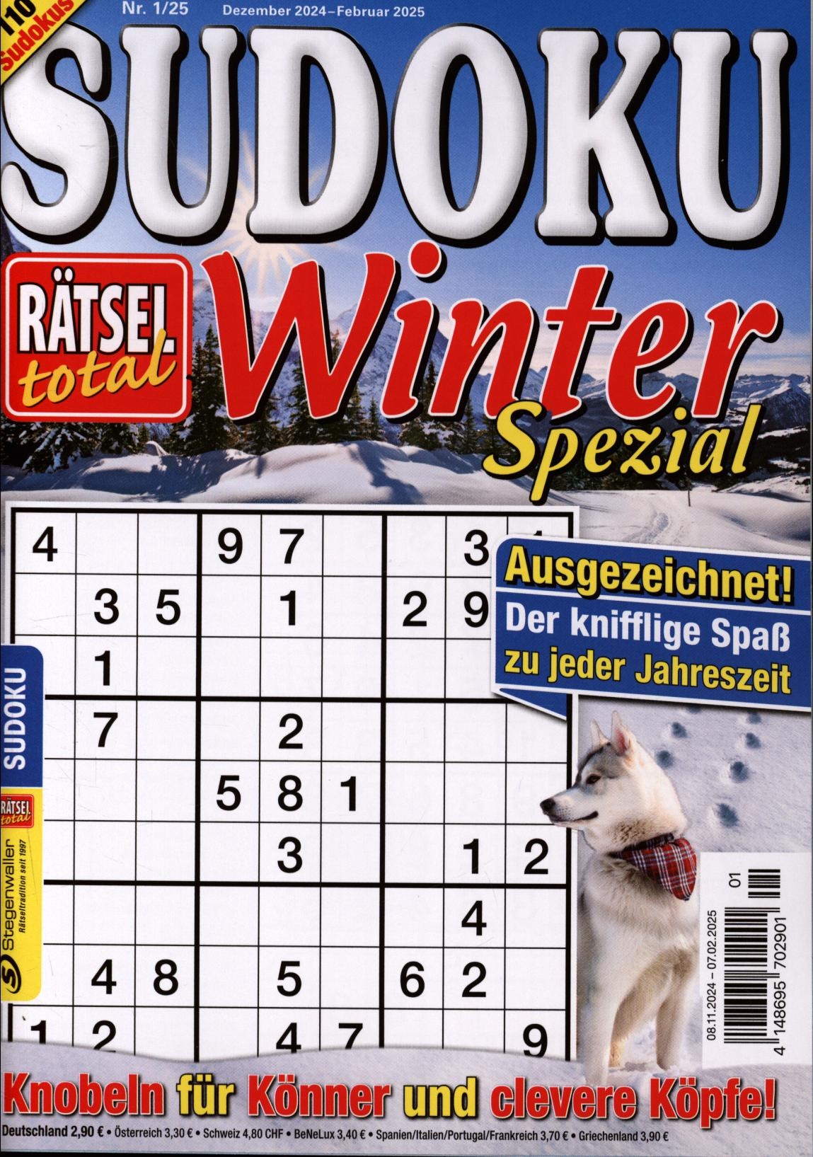 Rätsel total Sudoku Jahreszeiten 1/2025