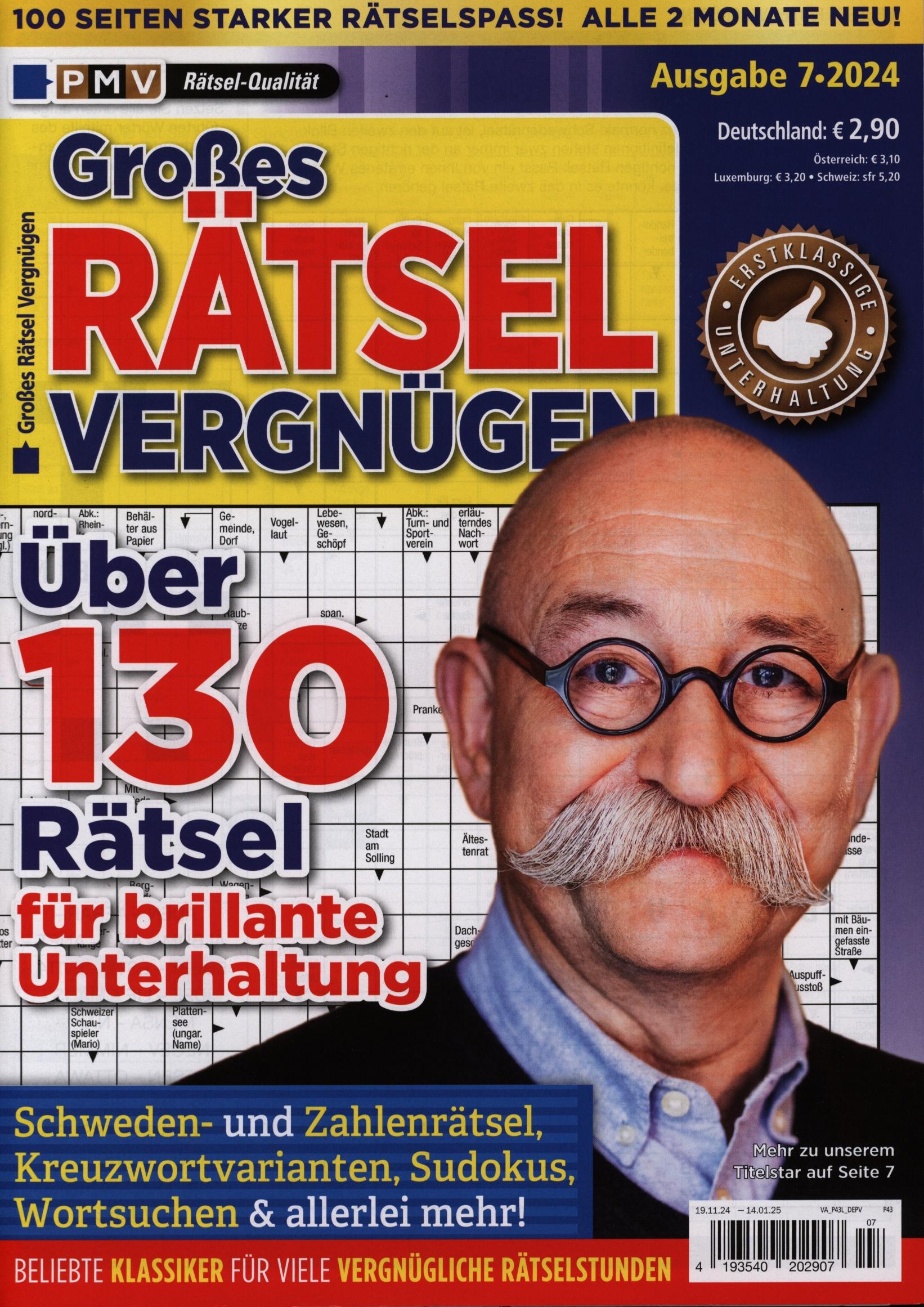 Großes Rätsel Vergnügen 7/2024