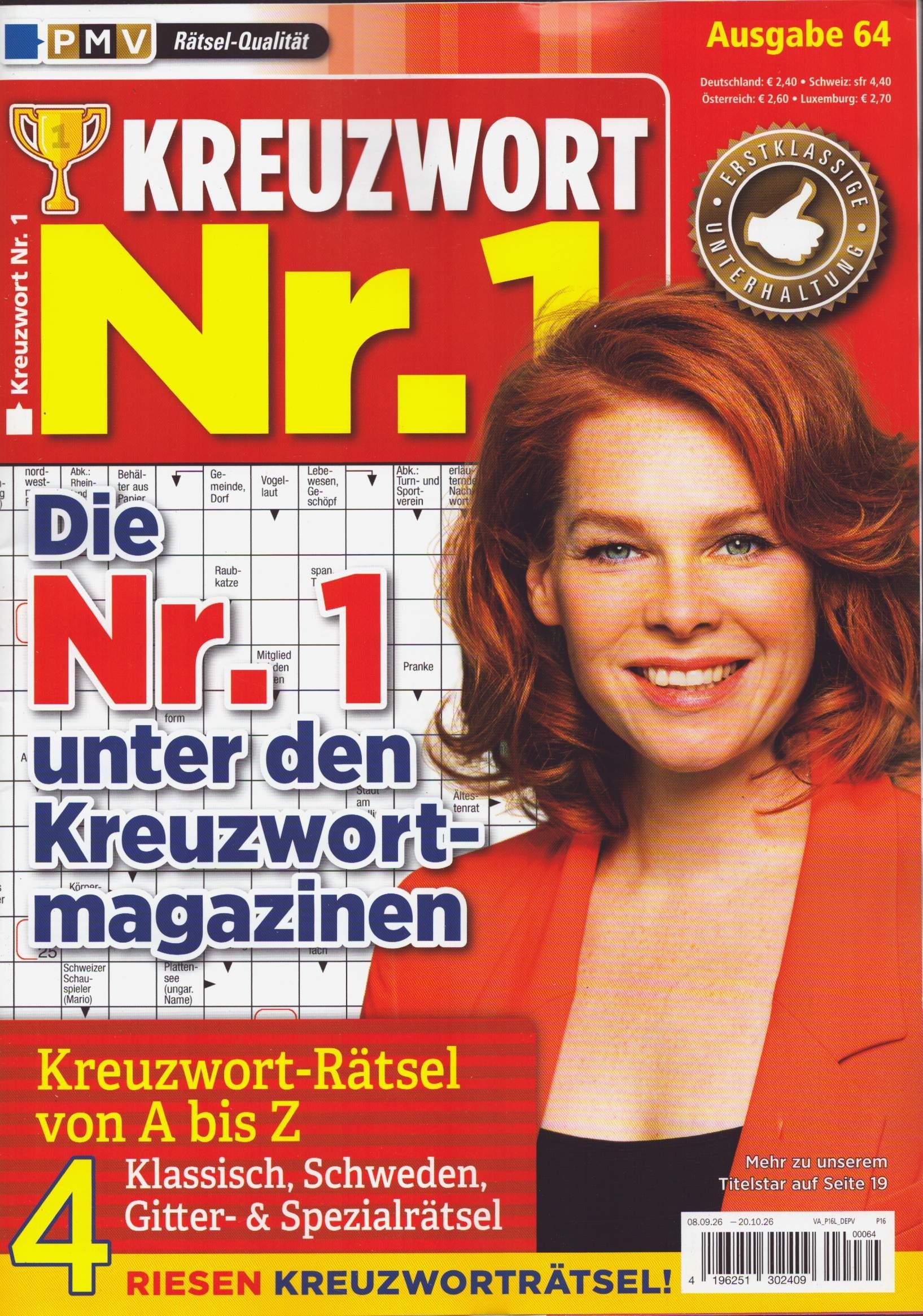 Kreuzwort Nr.1 64/2026