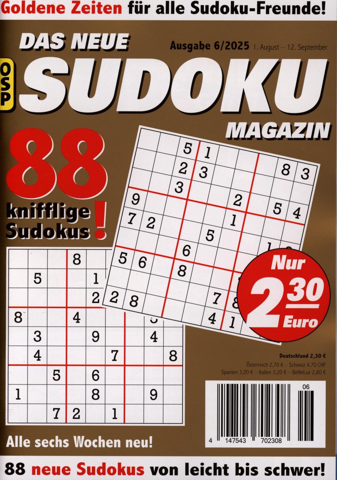 DAS NEUE SUDOKU MAGAZIN 6/2025