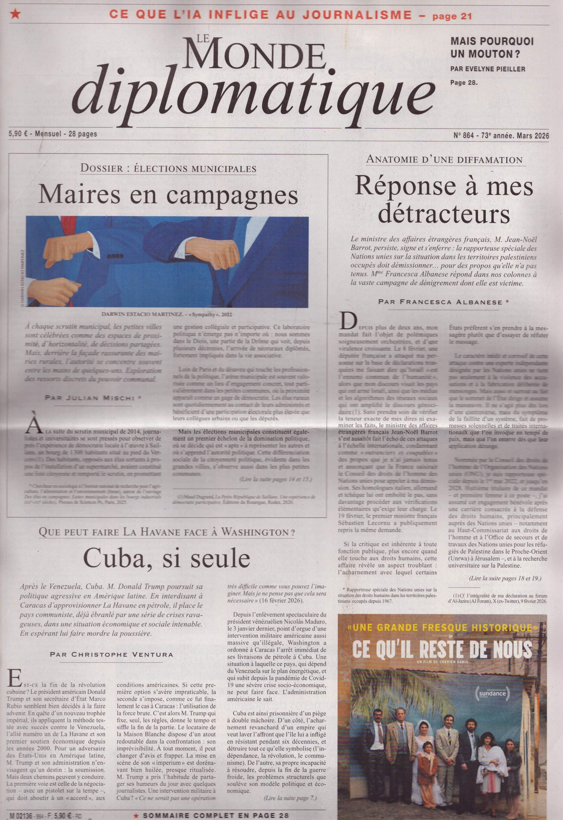 LE MONDE diplomatique 864/2026