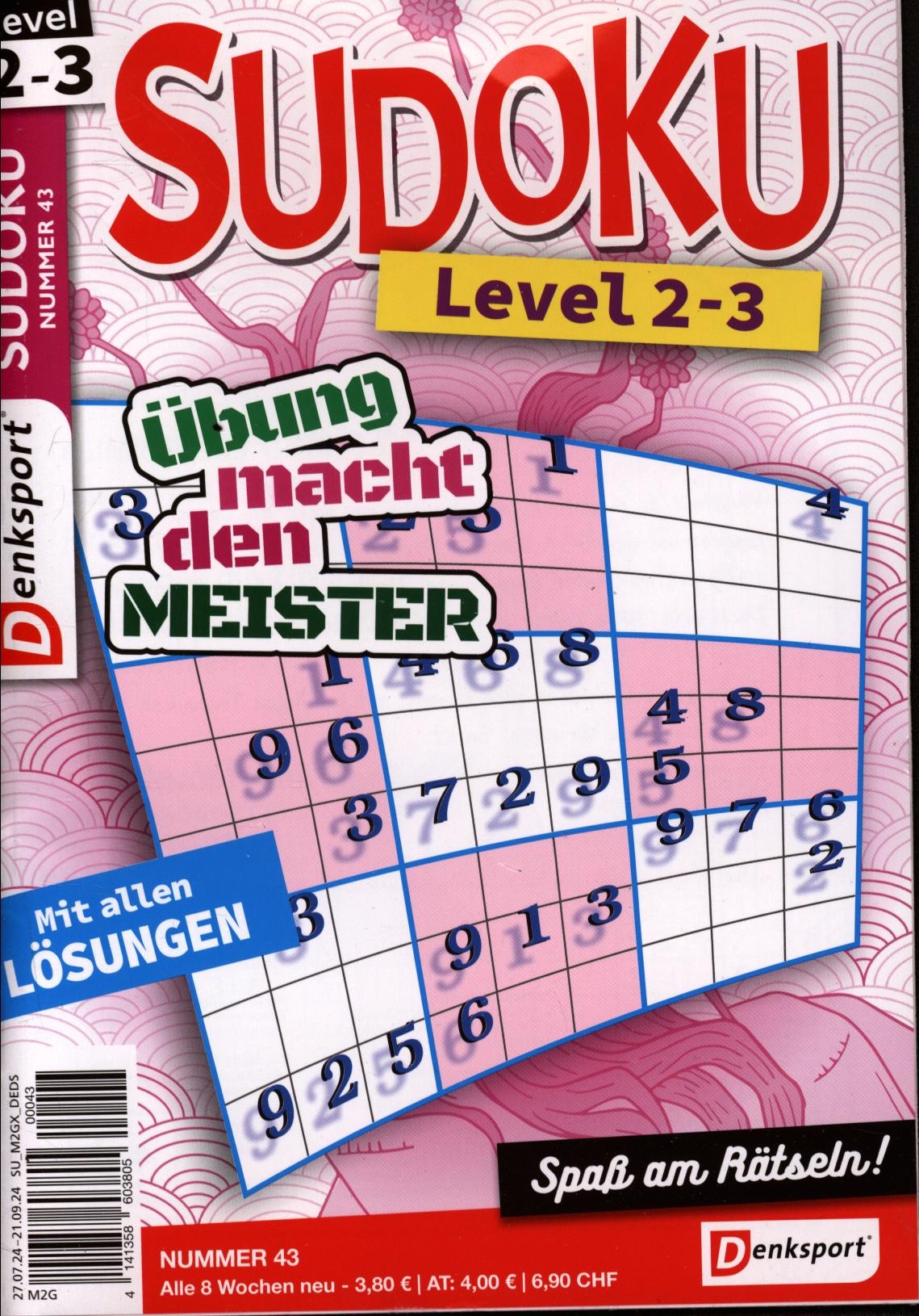 Denksport Sudoku Level 2-3 43/2024