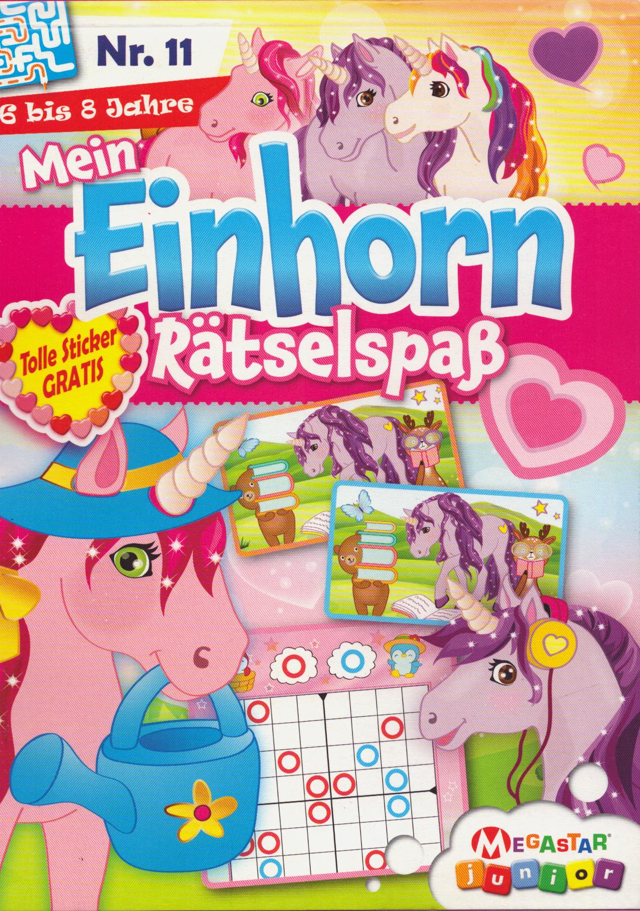 Mein Einhorn Rätselspaß (Block) 11/2026