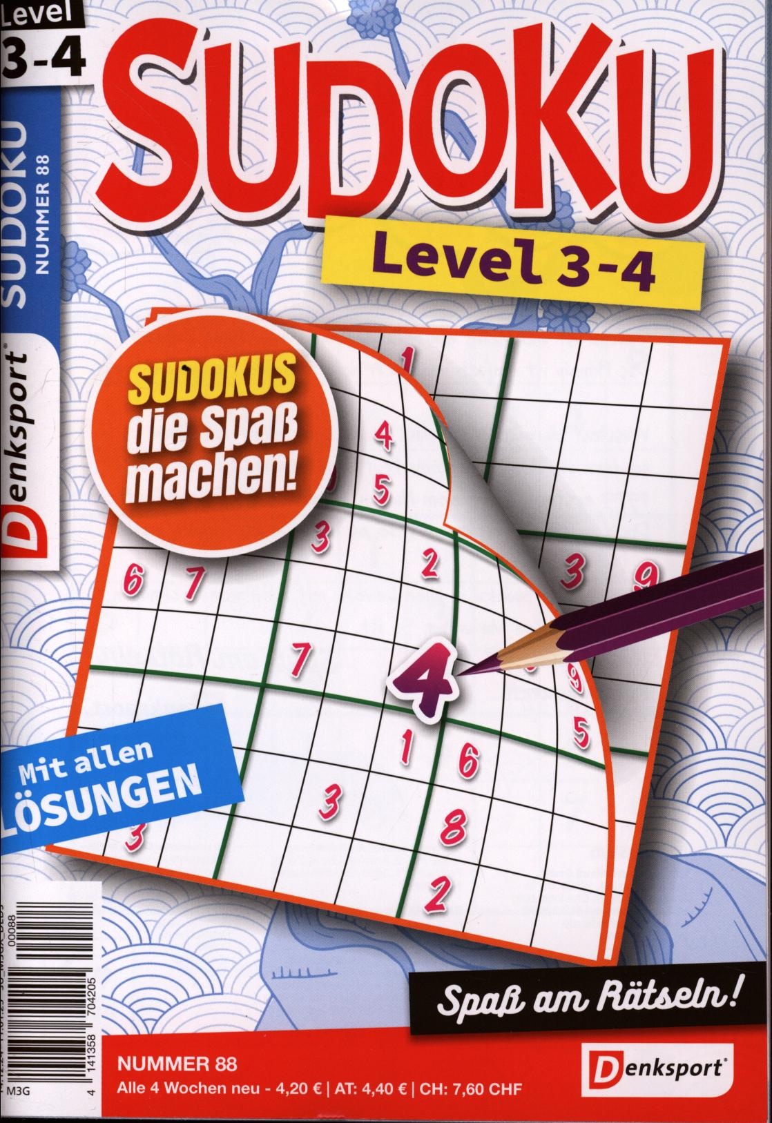 Denksport Sudoku Level 3-4 88/2024