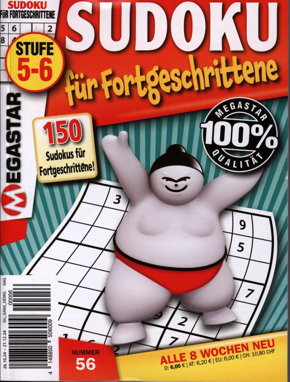 150 Sudoku f. Fortgeschrittene 56/2024