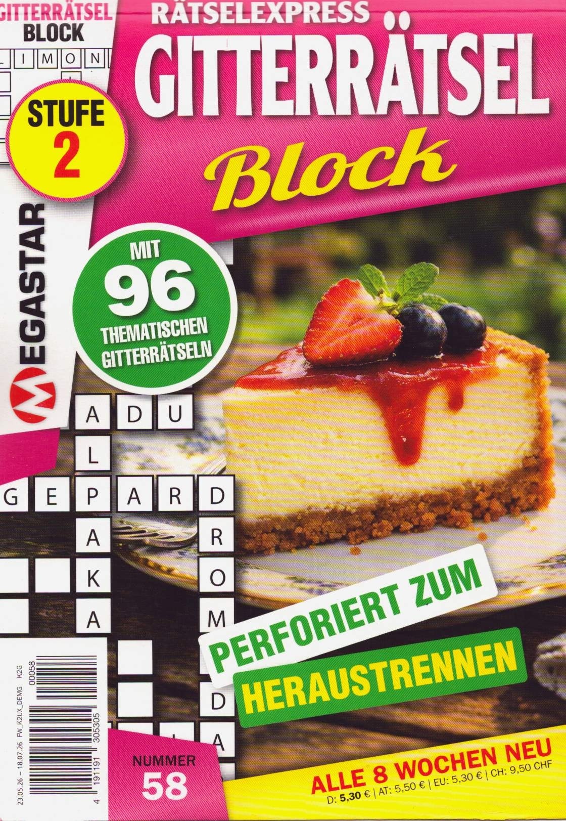 Rätselexpress Gitterrätsel Block 58/2026