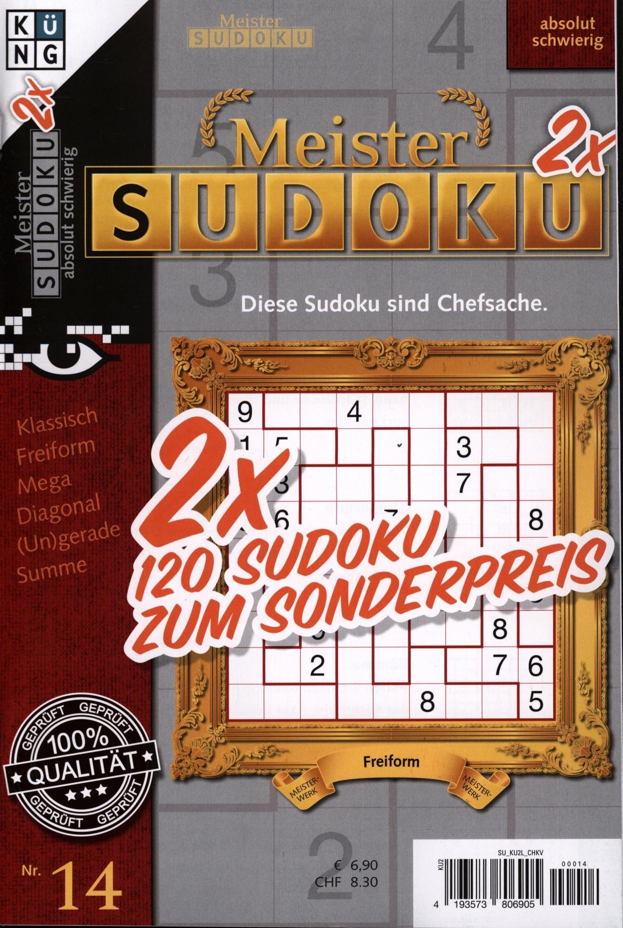 Meister Sudoku 2x 14/2026