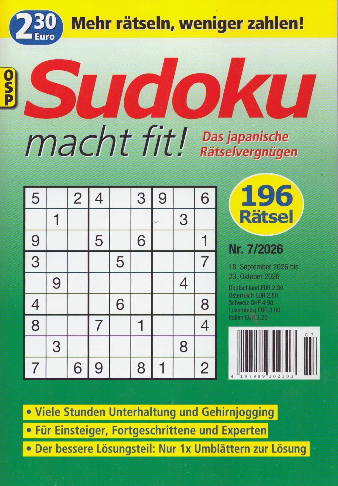 SUDOKU MACHT FIT! 7/2026