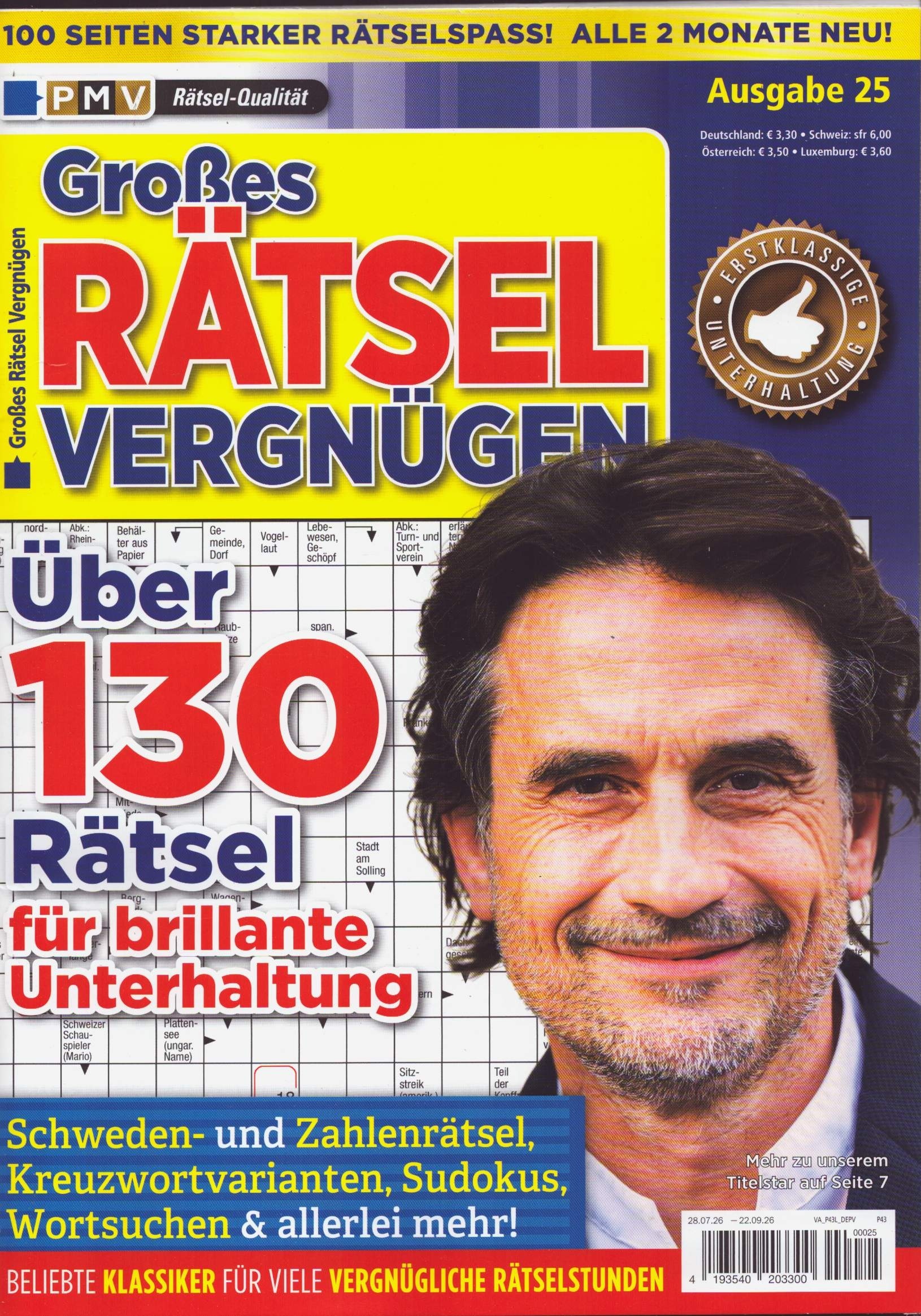 Großes Rätsel Vergnügen 25/2026