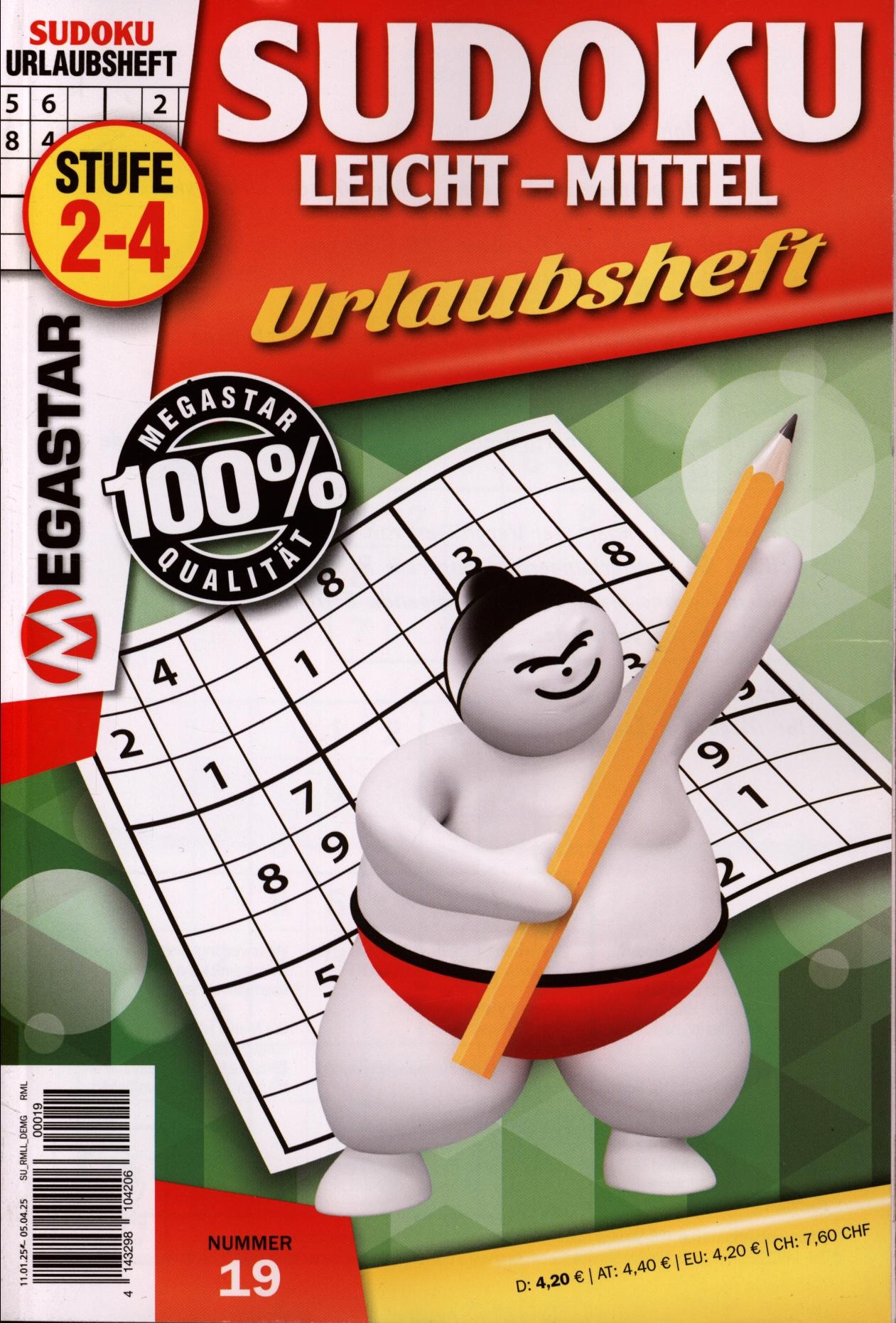 Megastar Sudoku Leicht-Mittel 19/2025