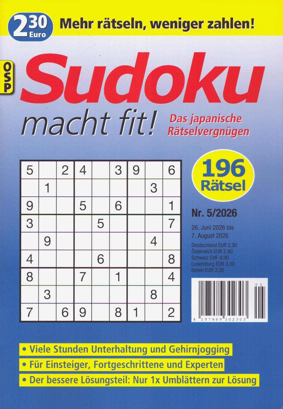 SUDOKU MACHT FIT! 5/2026