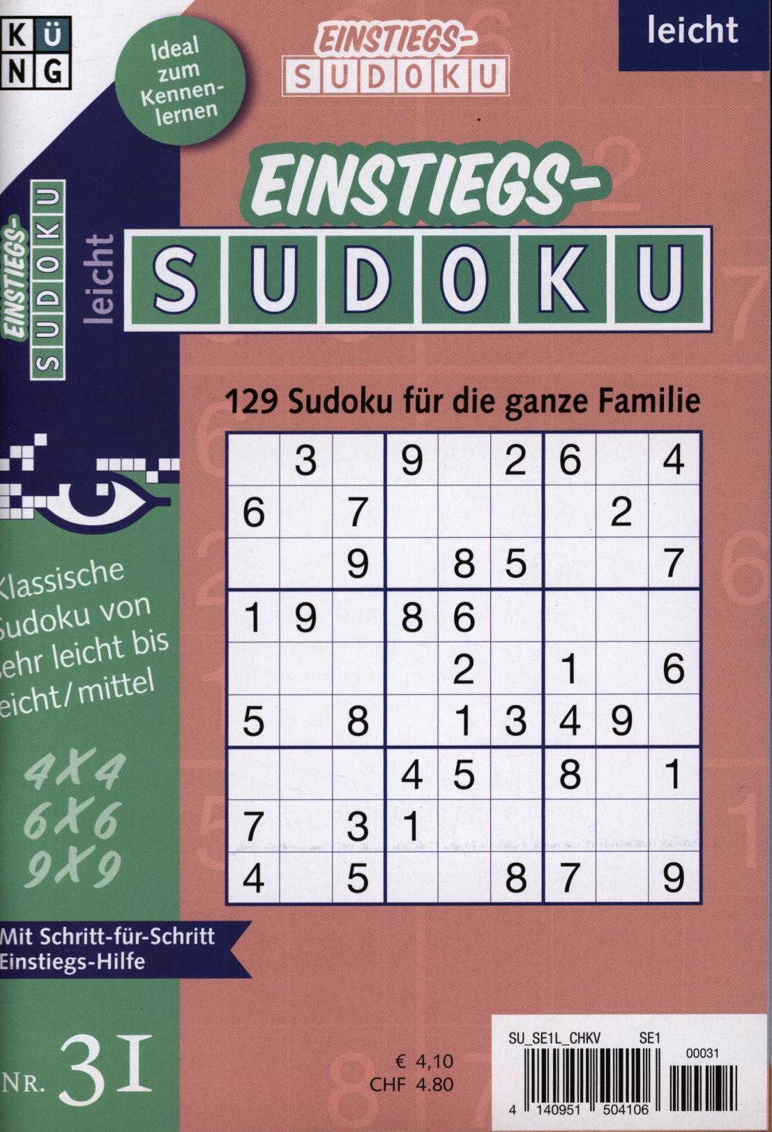 Einstiegs Sudoku 31/2025