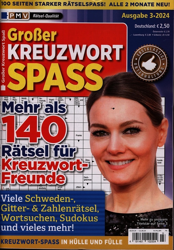 Großer Kreuzwort Spaß 3/2024