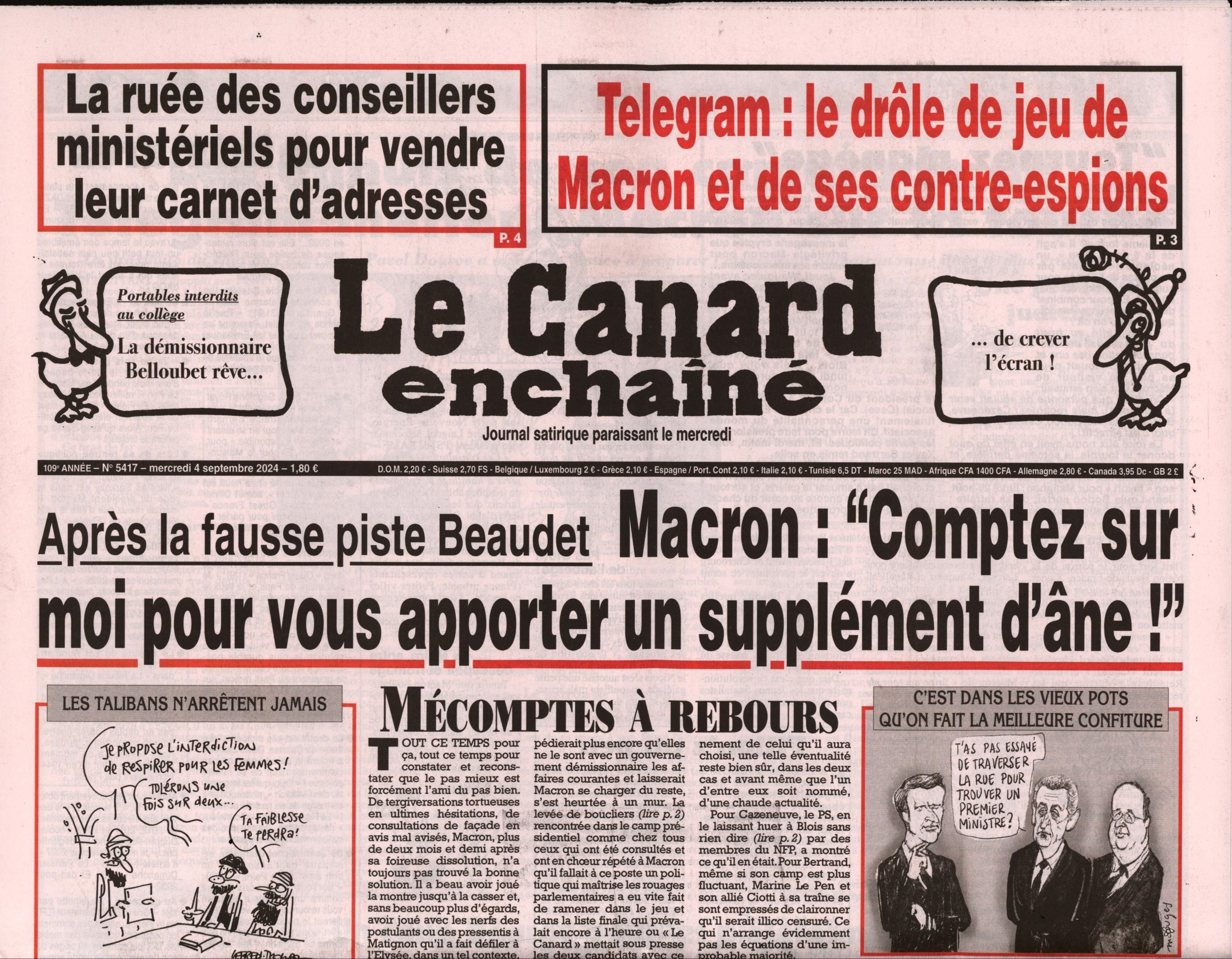 Le Canard enchaîné 5417/2024