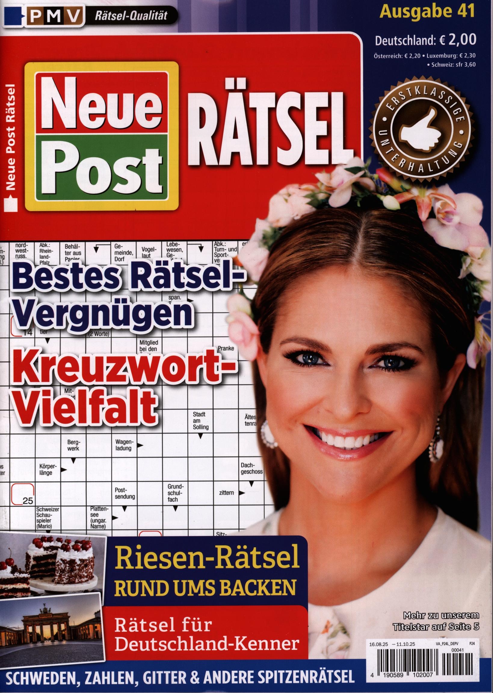 Neue Post Rätsel 41/2025