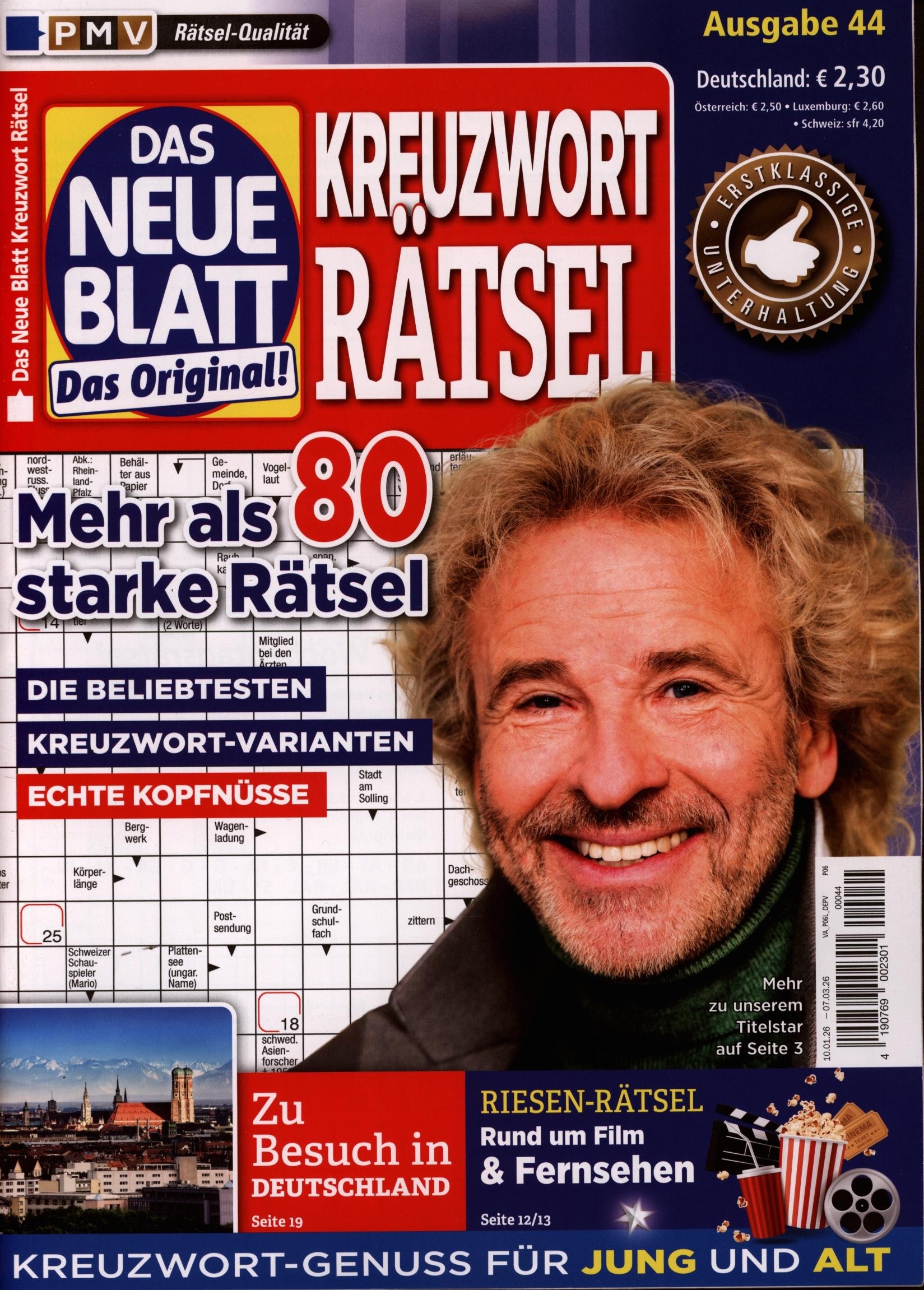 Das neue Blatt Rätsel 44/2026