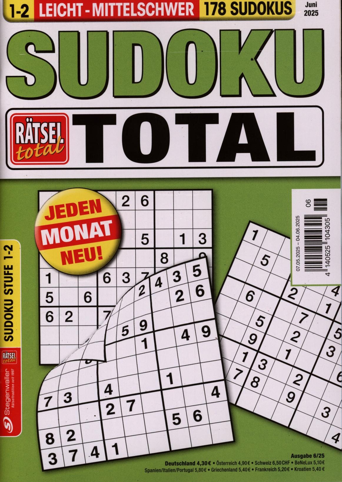 Rätsel tot.SudokuTotal1-2 6/2025