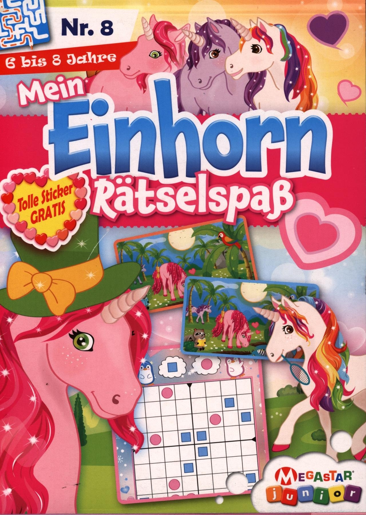 Mein Einhorn Rätselspaß (Block) 8/2026