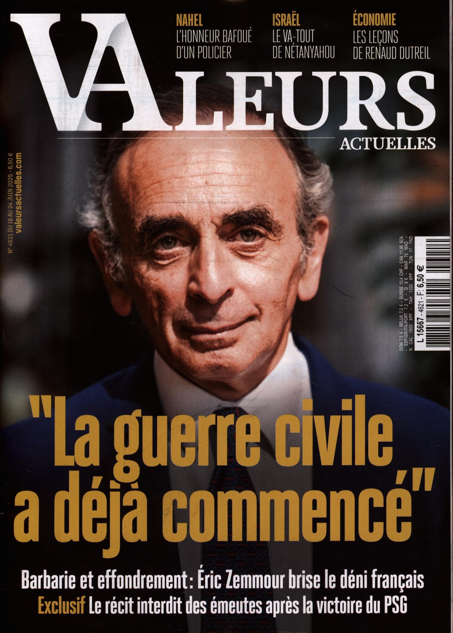VALEURS ACTUELLES 4621/2025