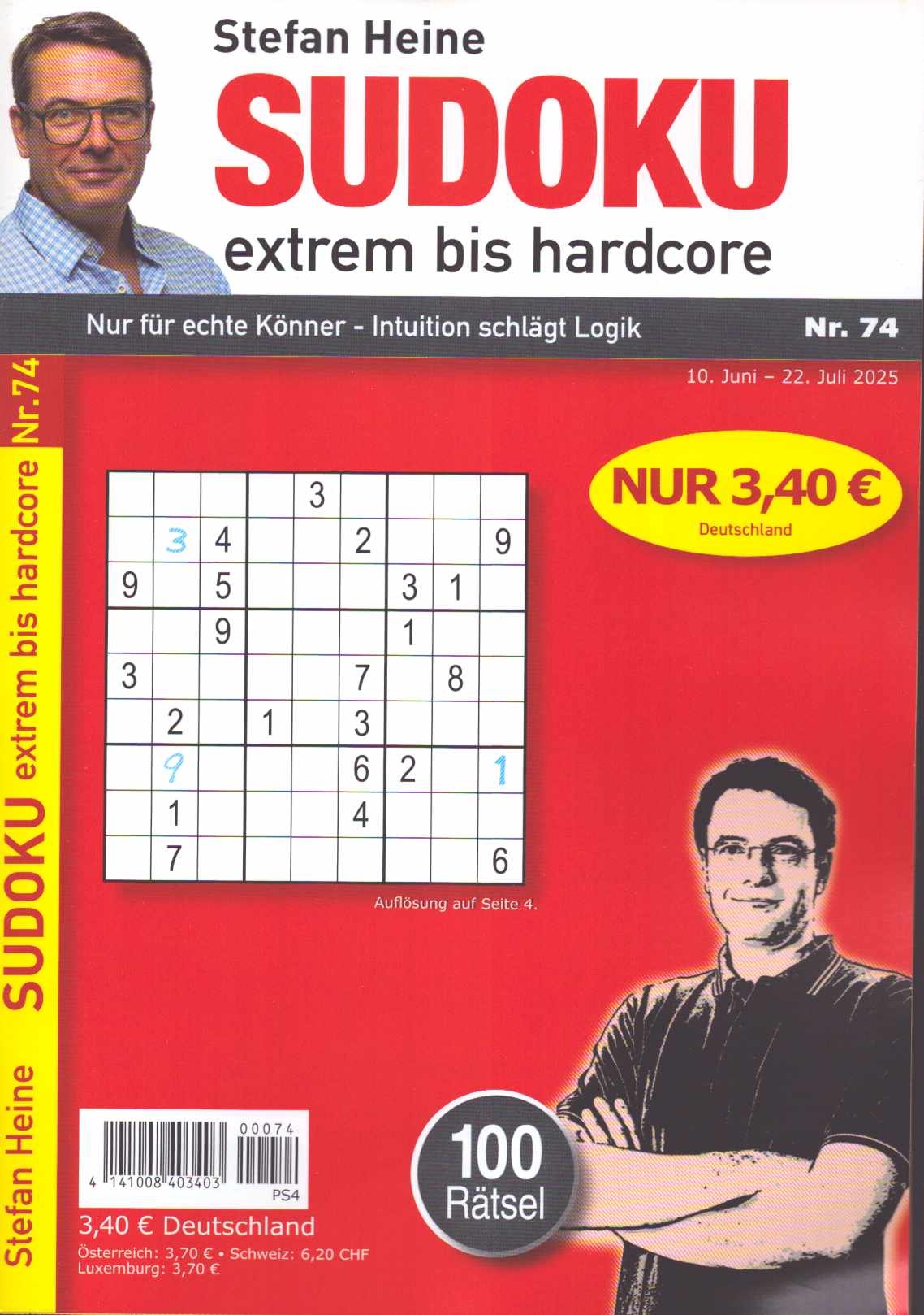 Sudoku extrem bis hardcore 74/2025