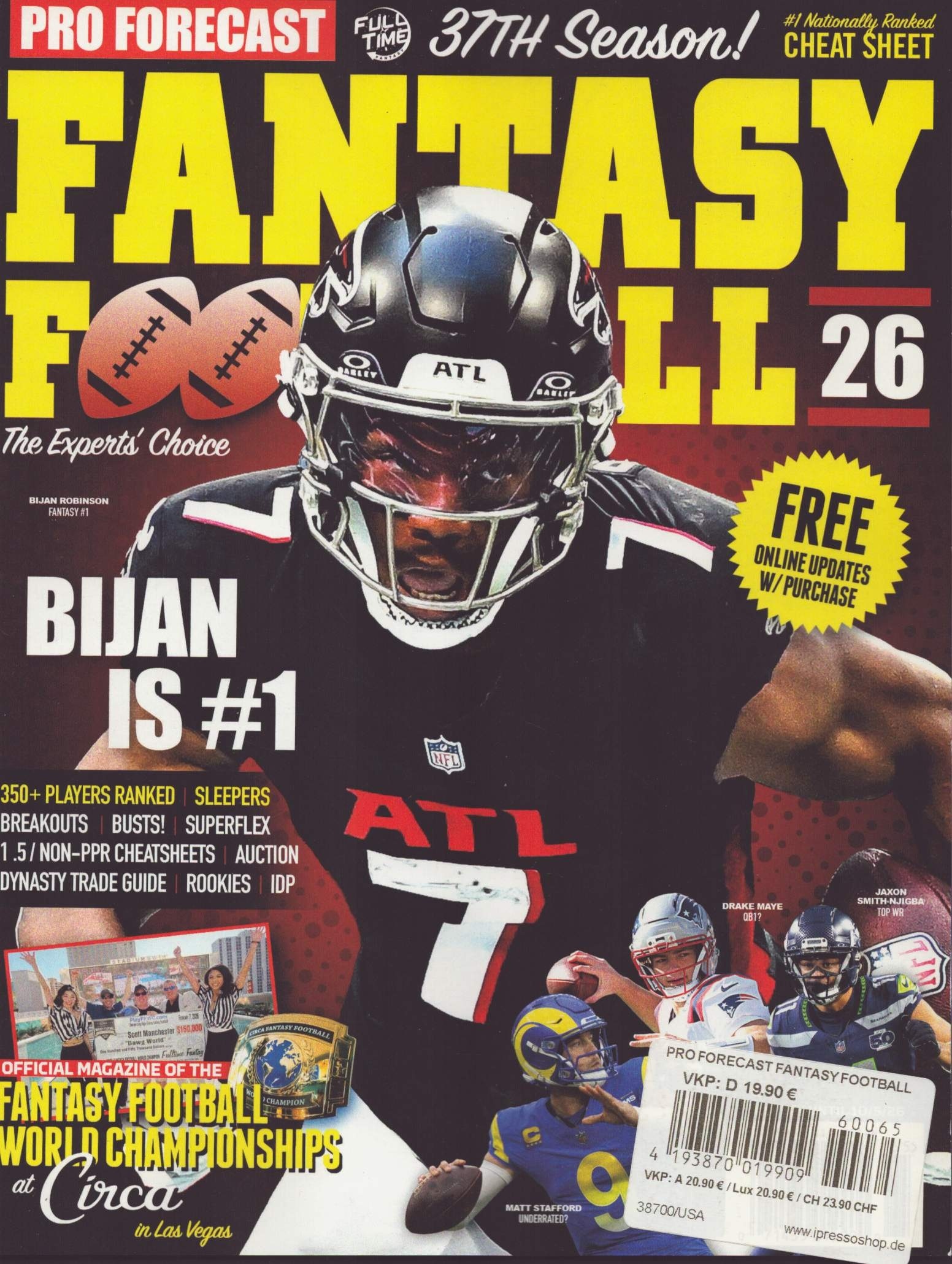 Pro Forecast Fantasy Football 65/2026