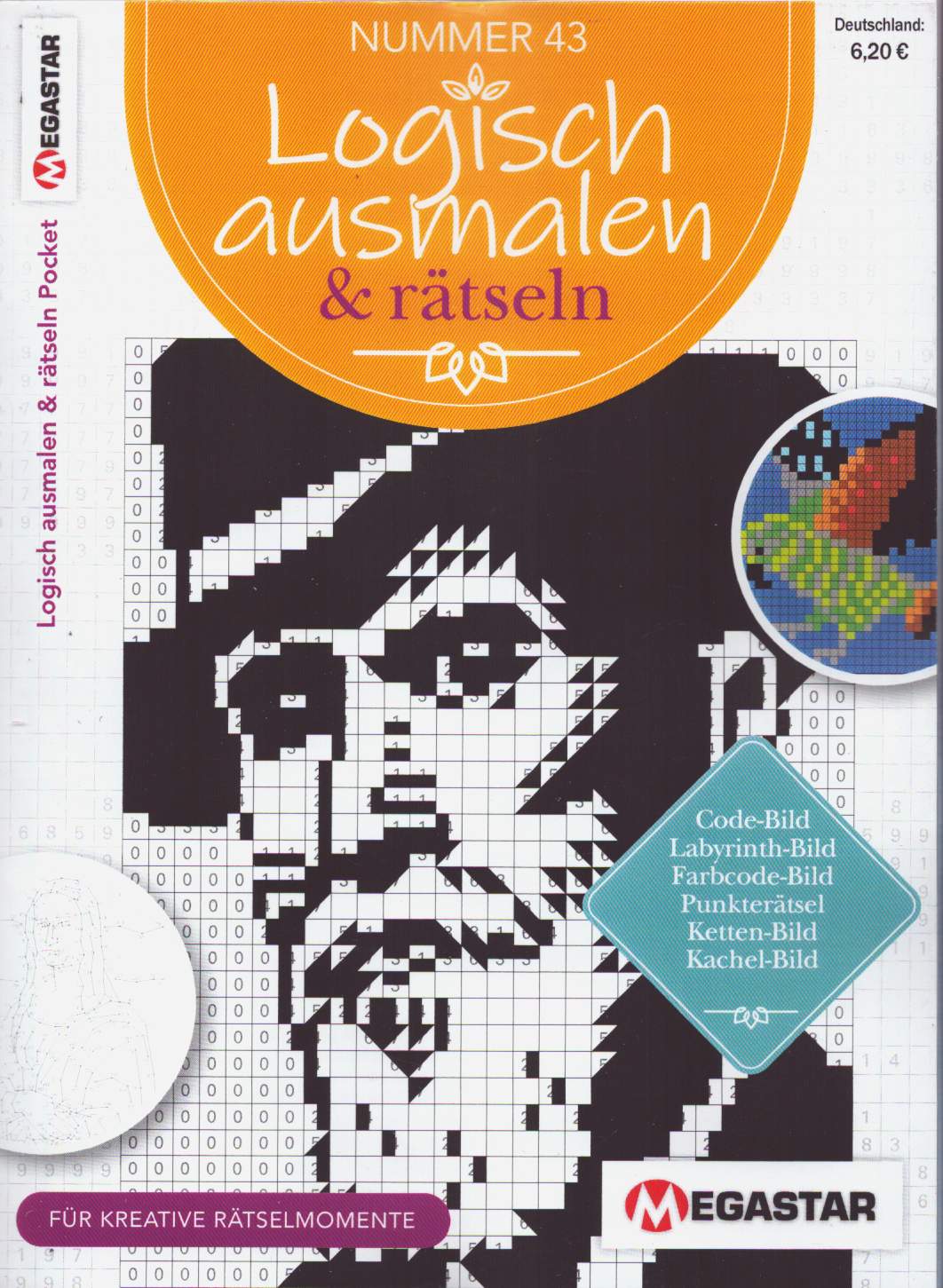Logisch ausmalen & rätseln Pocket 43/2026