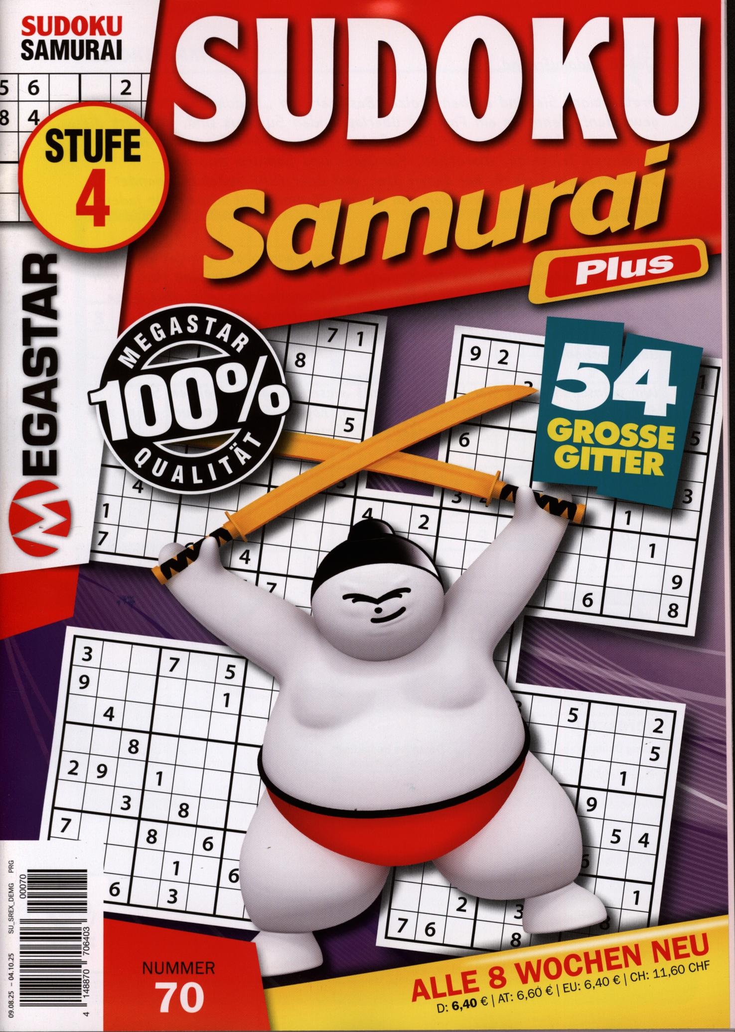 Sudoku Samurai Plus 70/2025