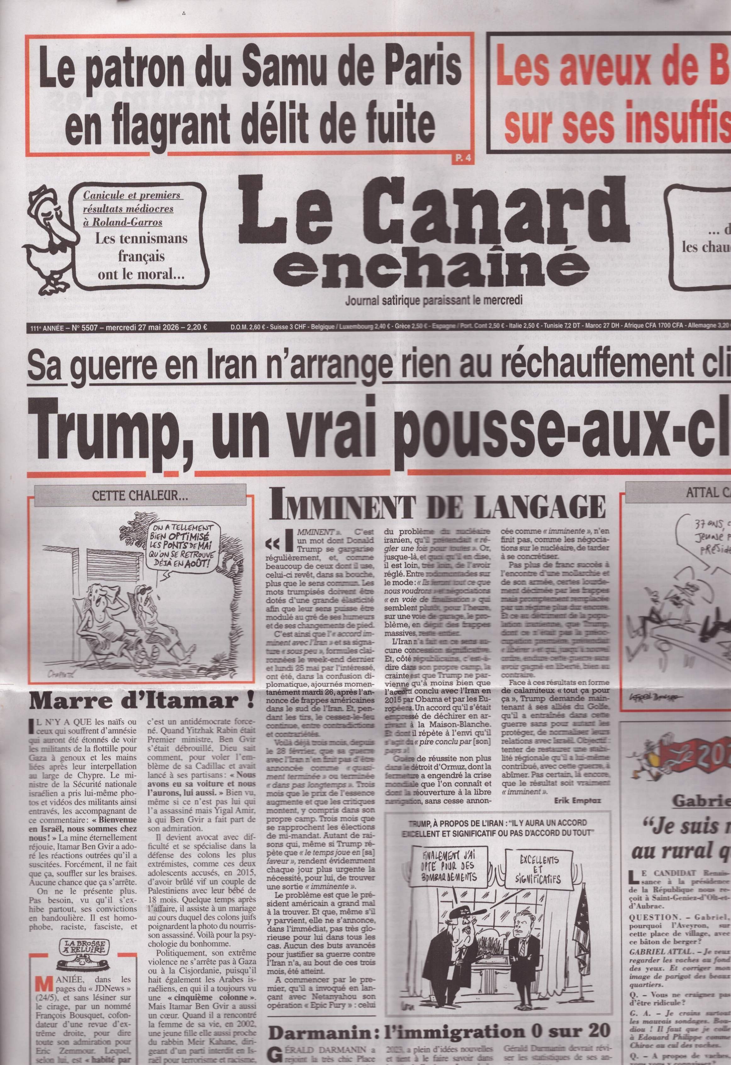 Le Canard enchaîné 5507/2026