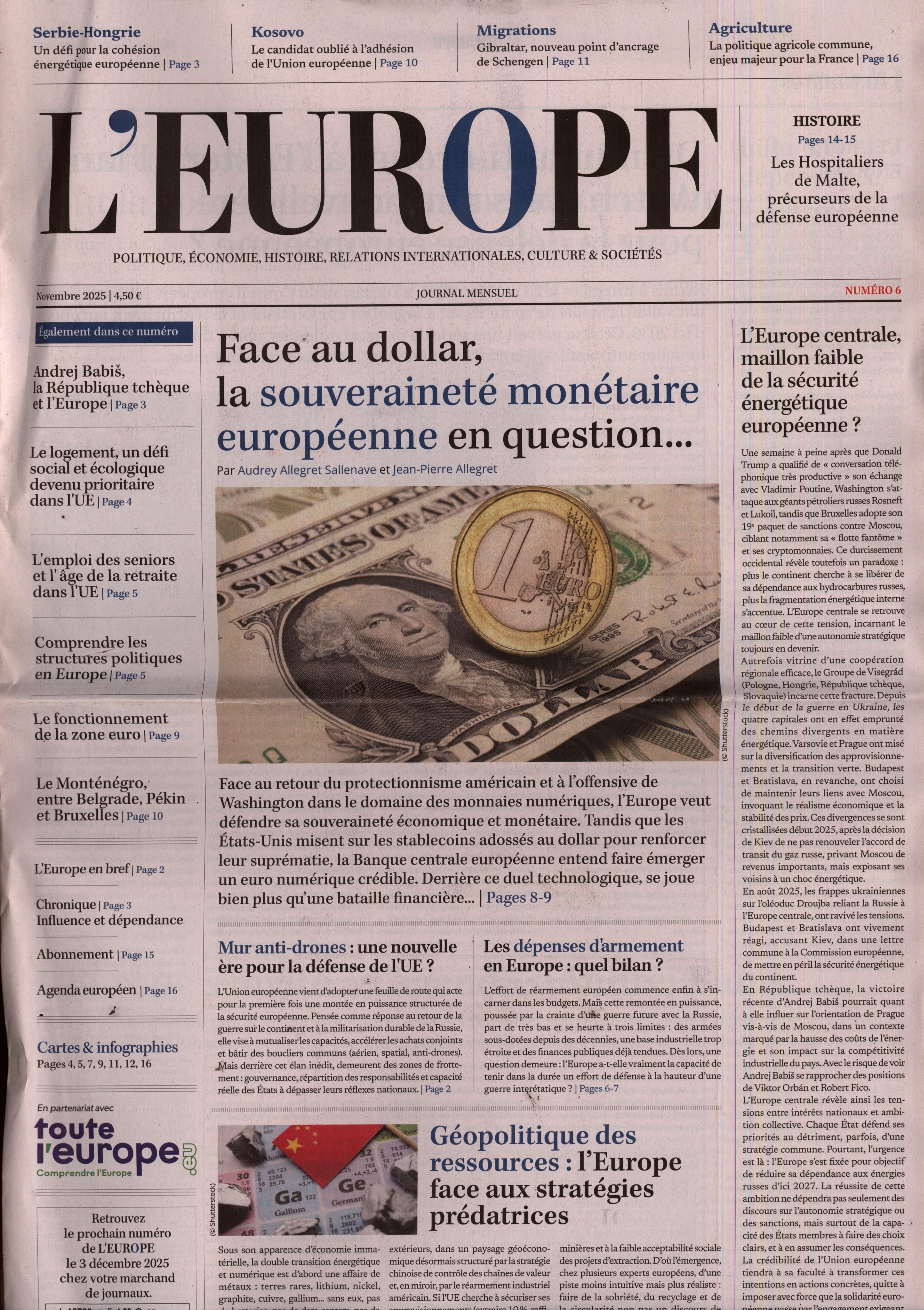 L'EUROPE 6/2025