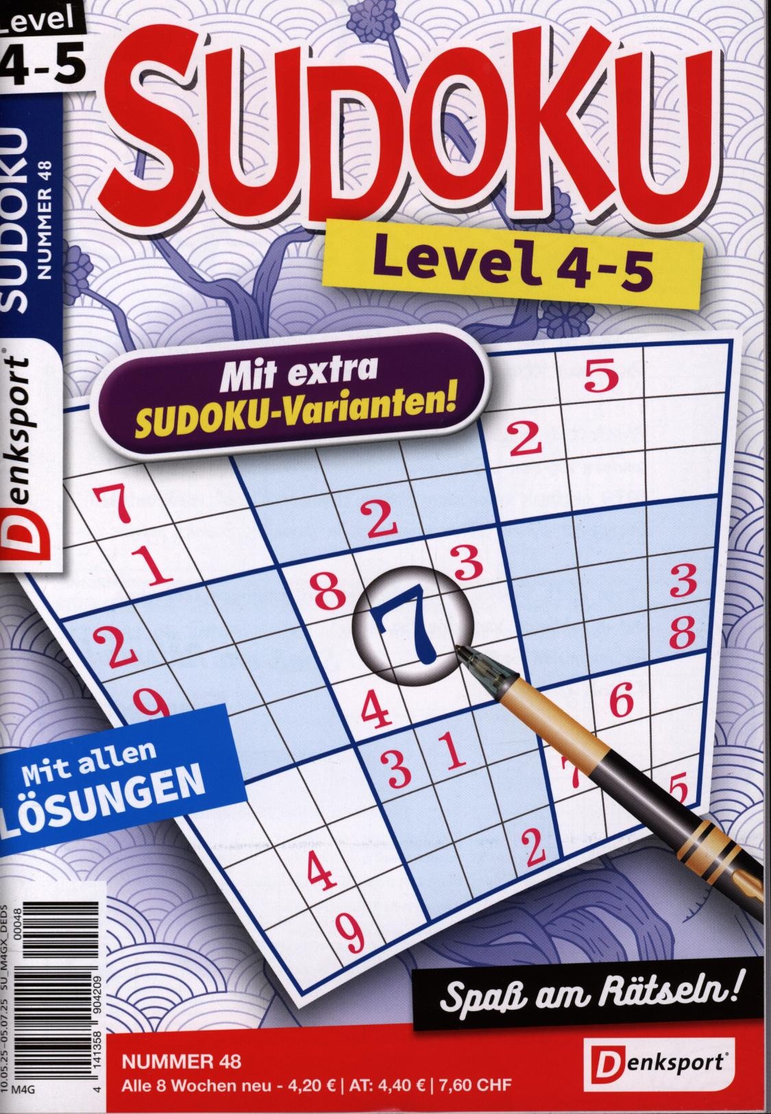 Denksport Sudoku Level 4-5 48/2025