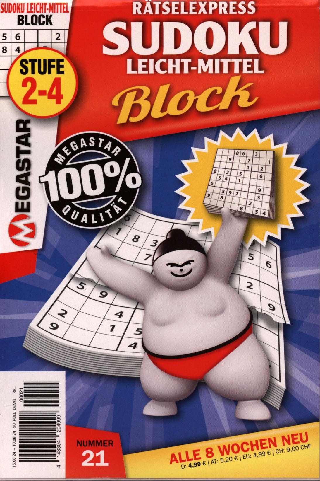 Sudoku Block leicht-mitt. 21/2024