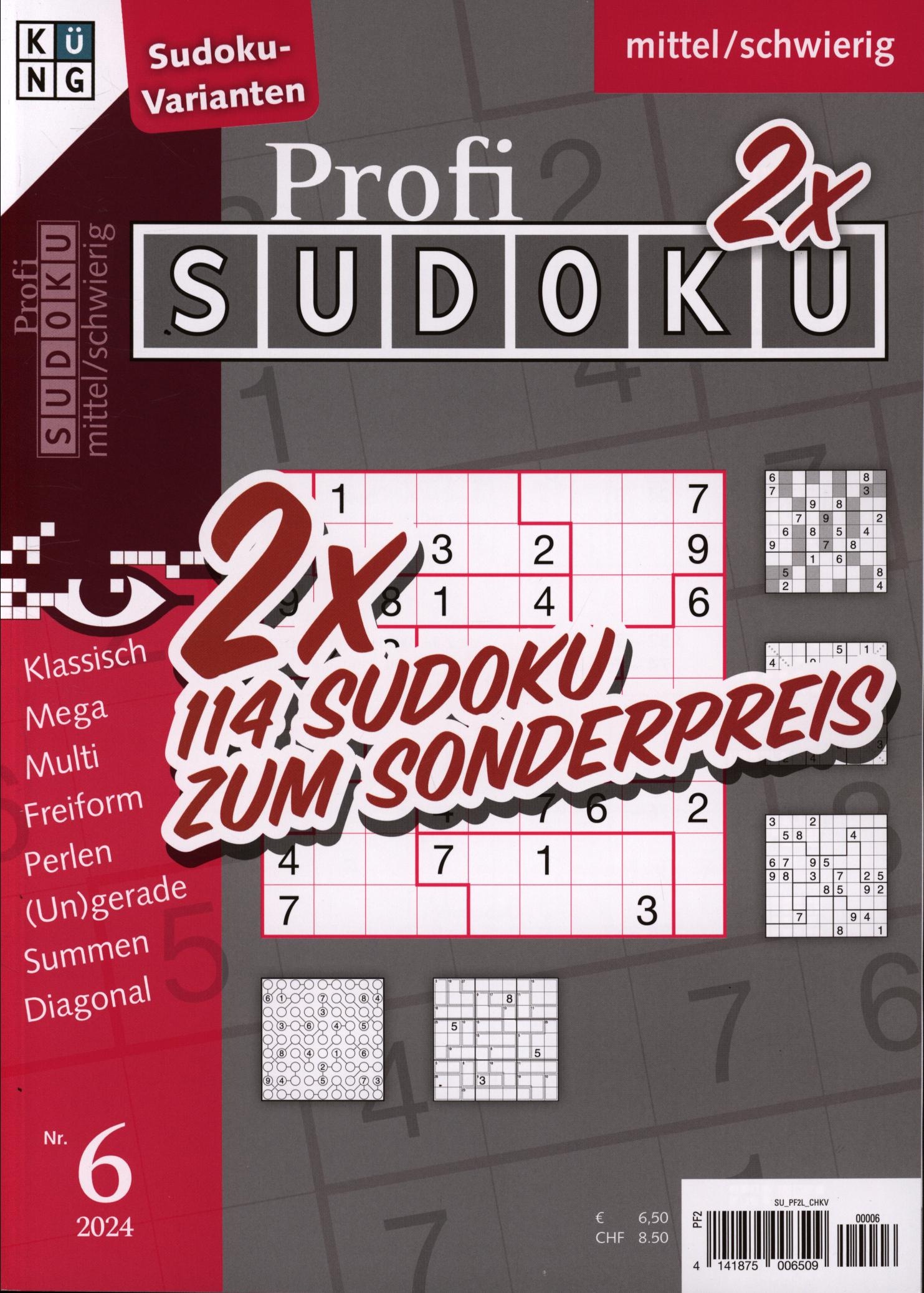 Profi Sudoku 2x 6/2024