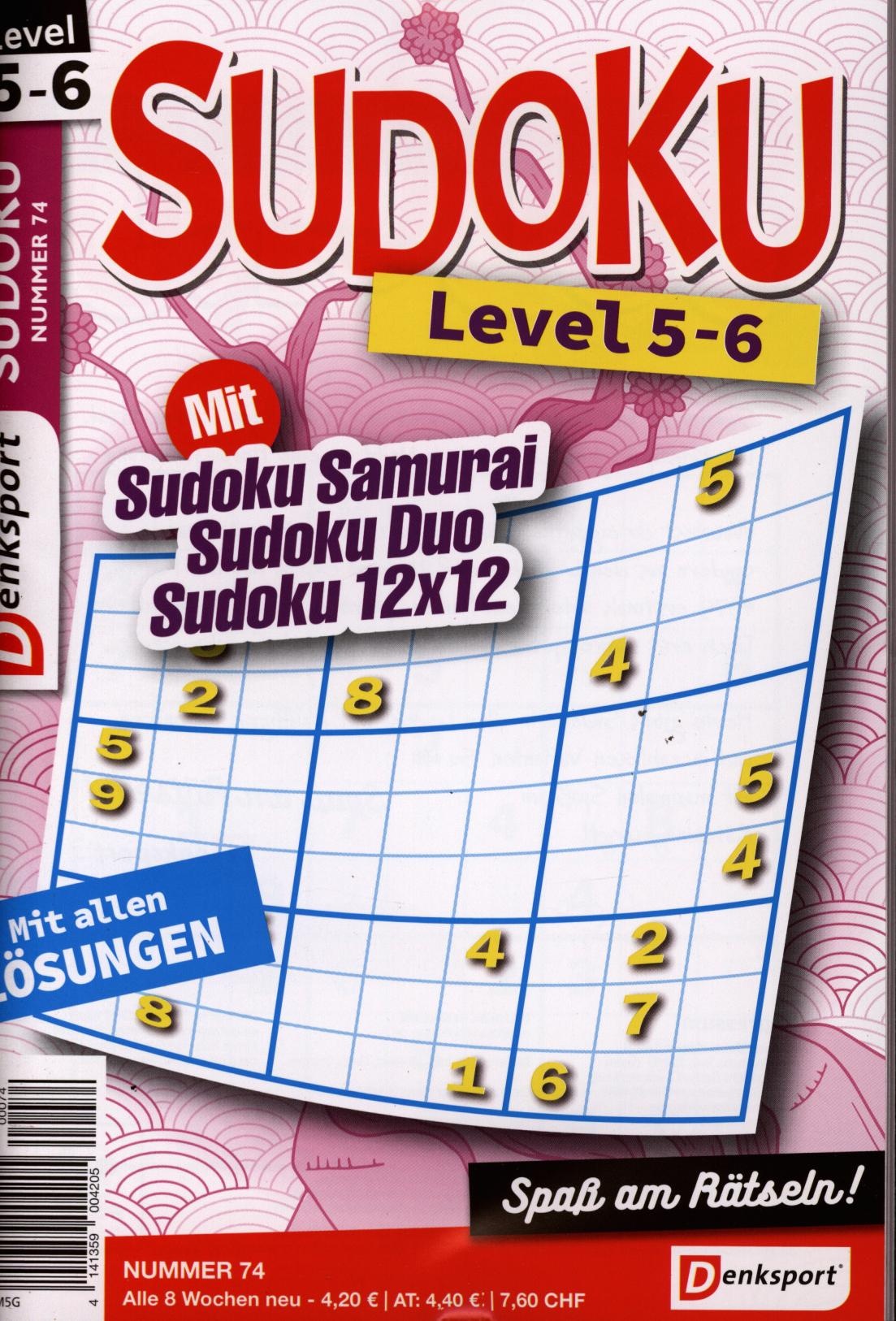 Denksport Sudoku Level 5-6 74/2025
