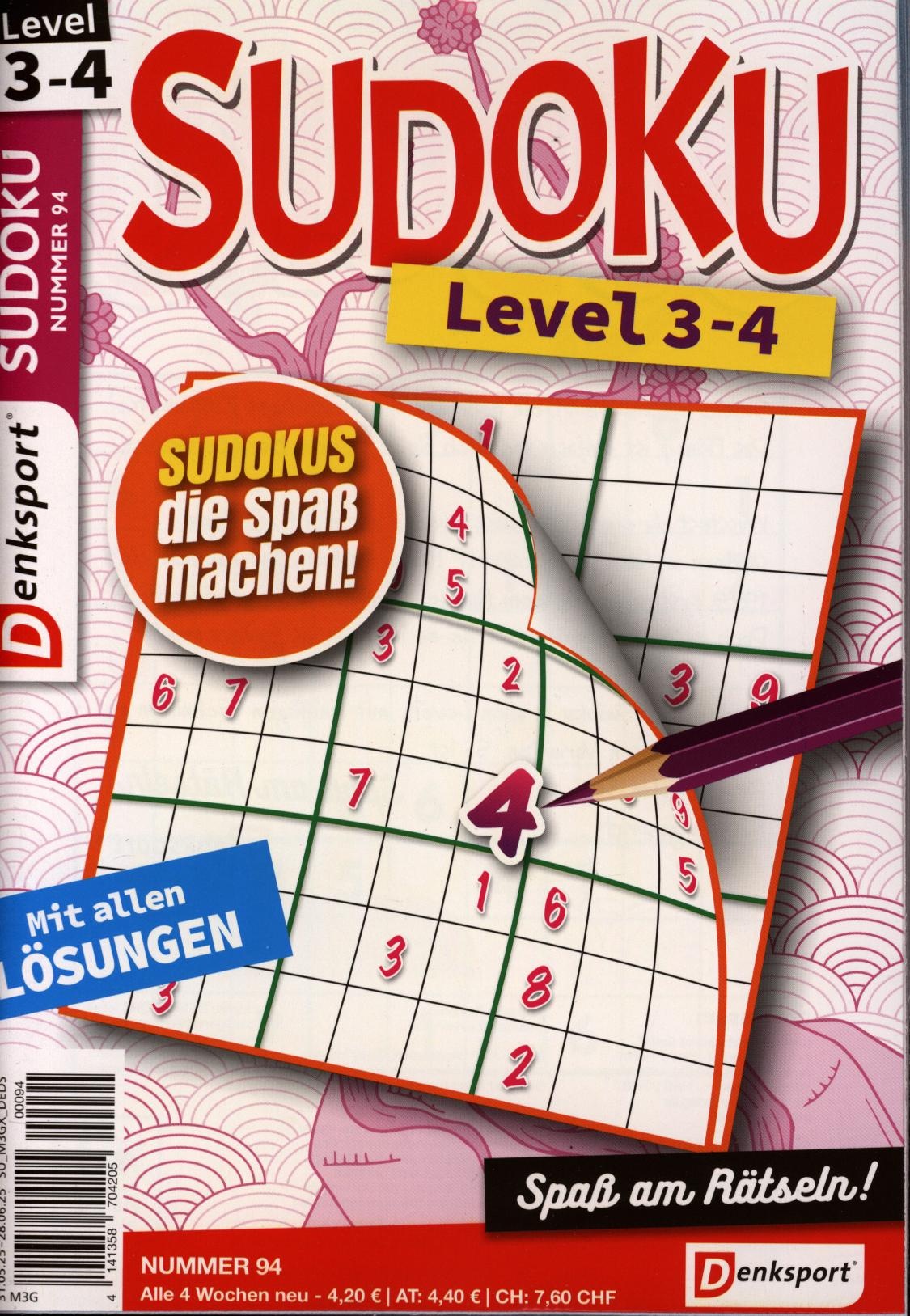 Denksport Sudoku Level 3-4 94/2025