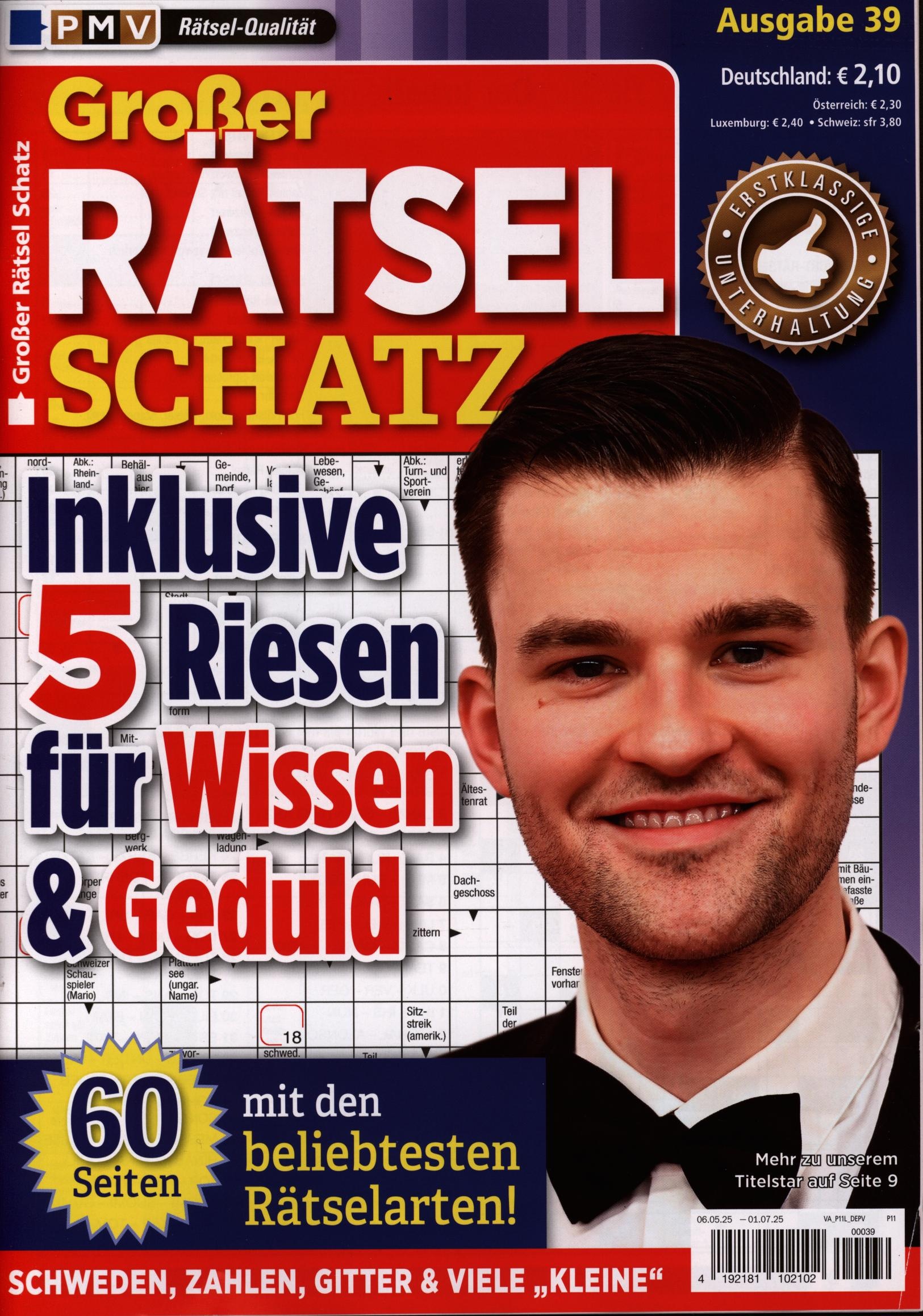 Großer Rätsel Schatz 39/2025