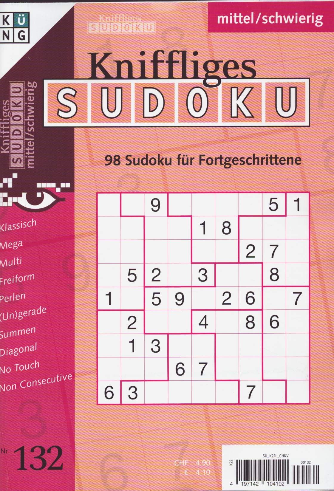 Kniffliges Sudoku 132/2026