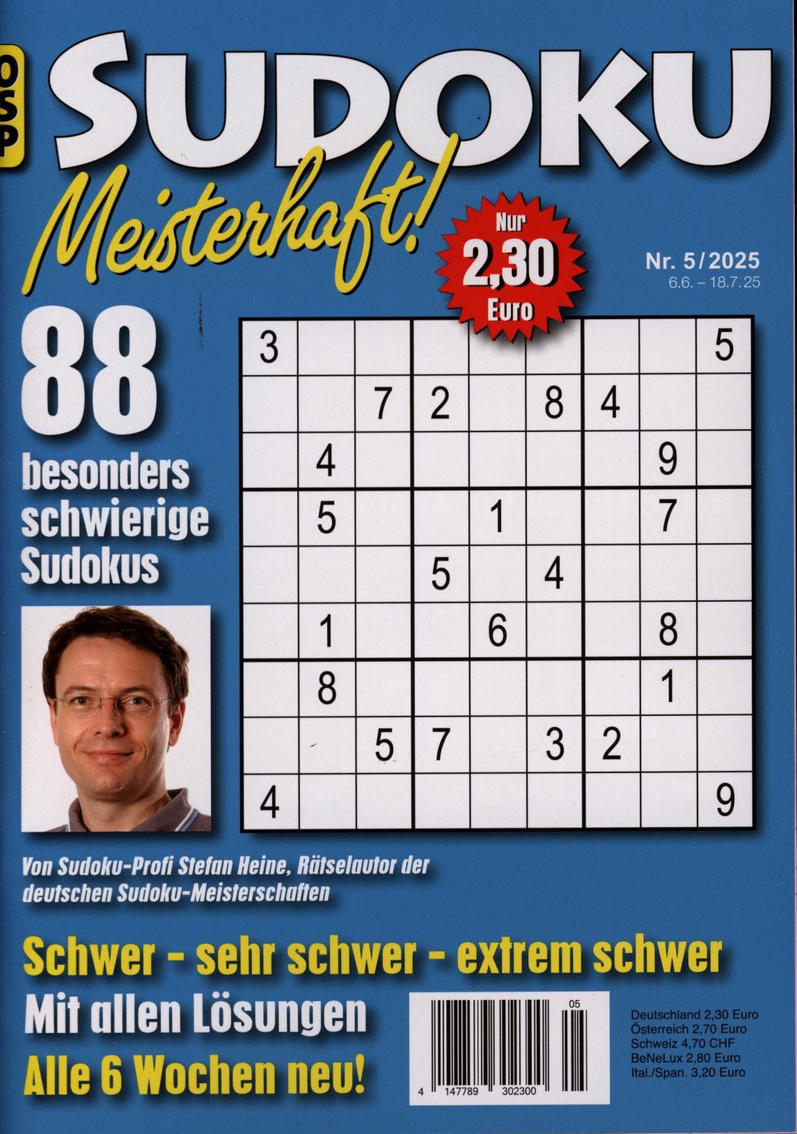 SUDOKU MEISTERHAFT 5/2025