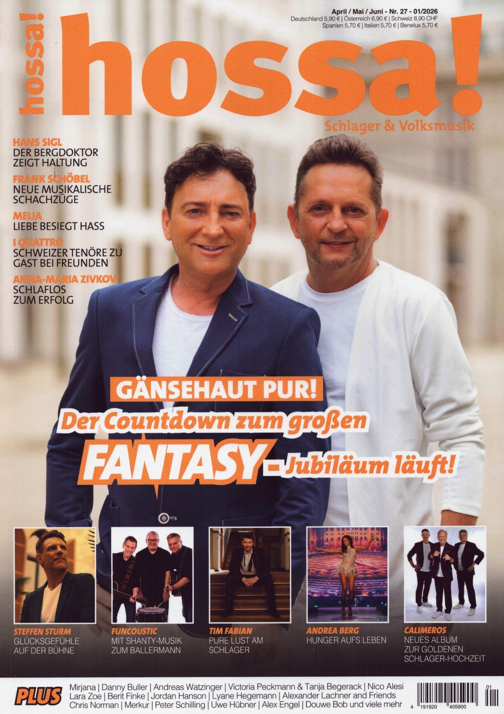 HOSSA! Das Magazin für Schlager- & Volksmusik 1/2026