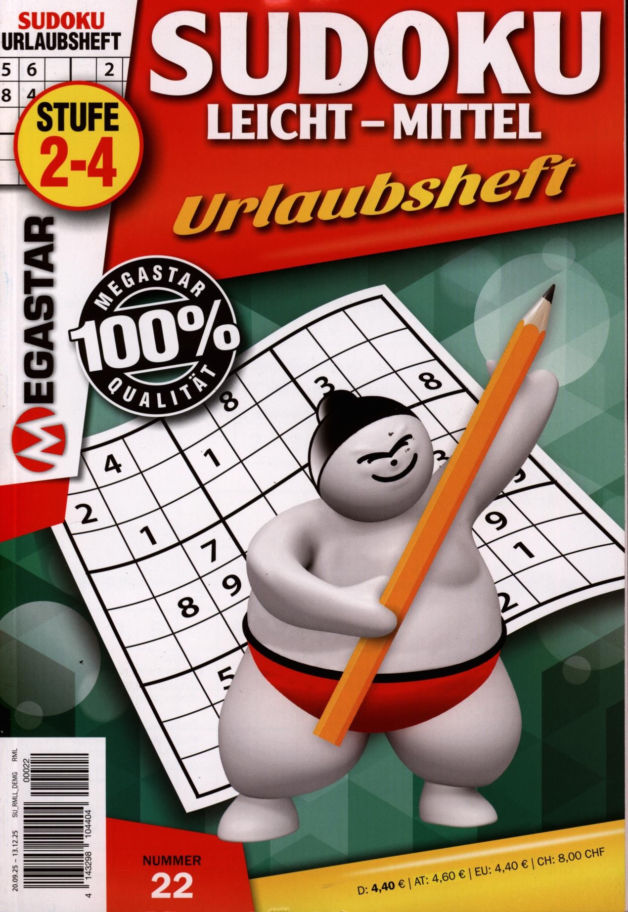 Megastar Sudoku Leicht-Mittel 22/2025