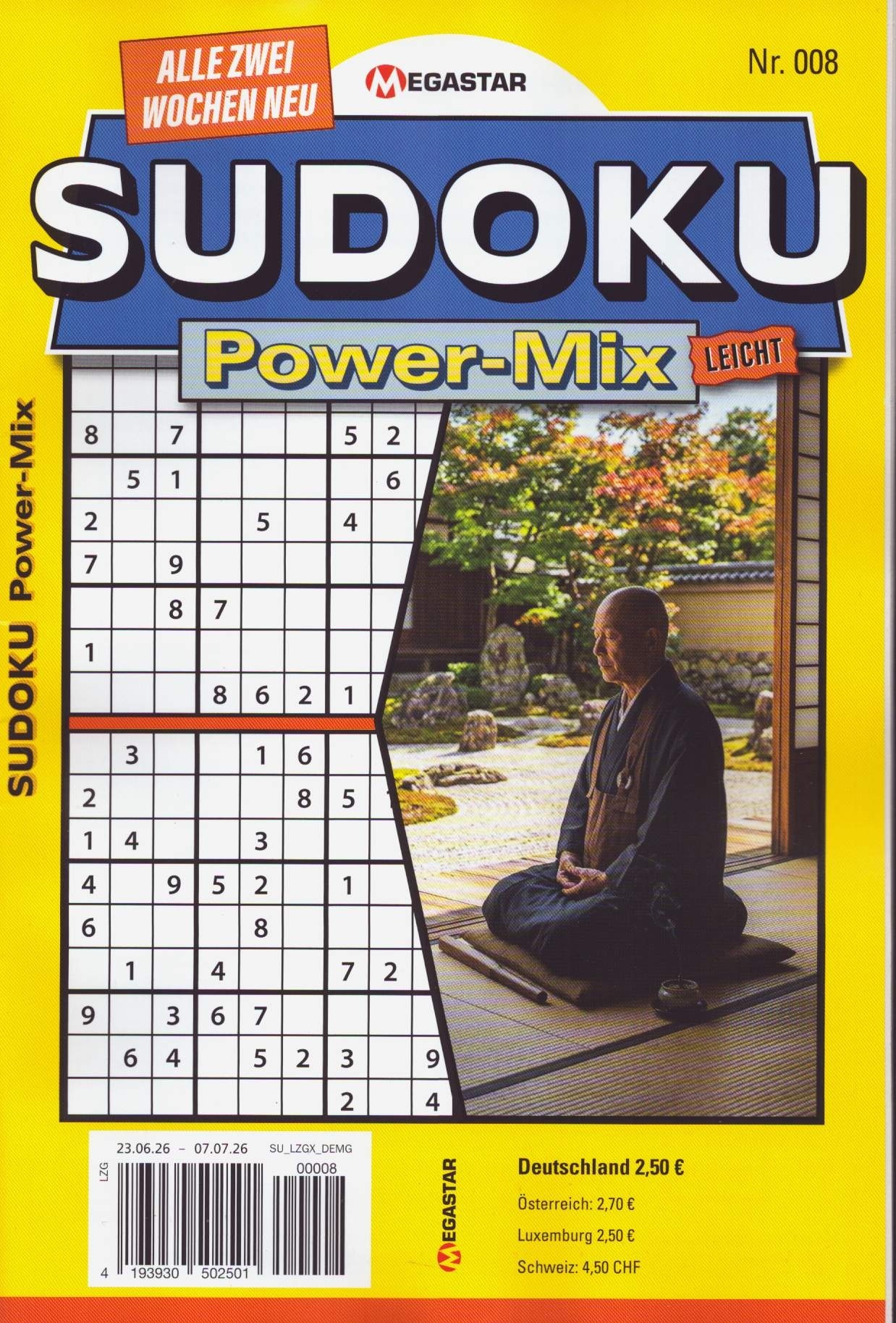 Sudoku Power Mix leicht 8/2026