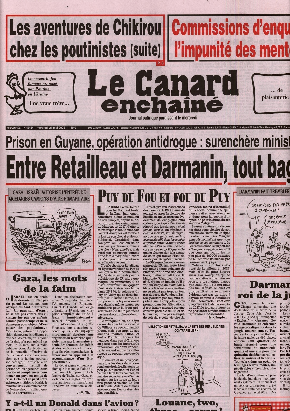 Le Canard enchaîné 5454/2025