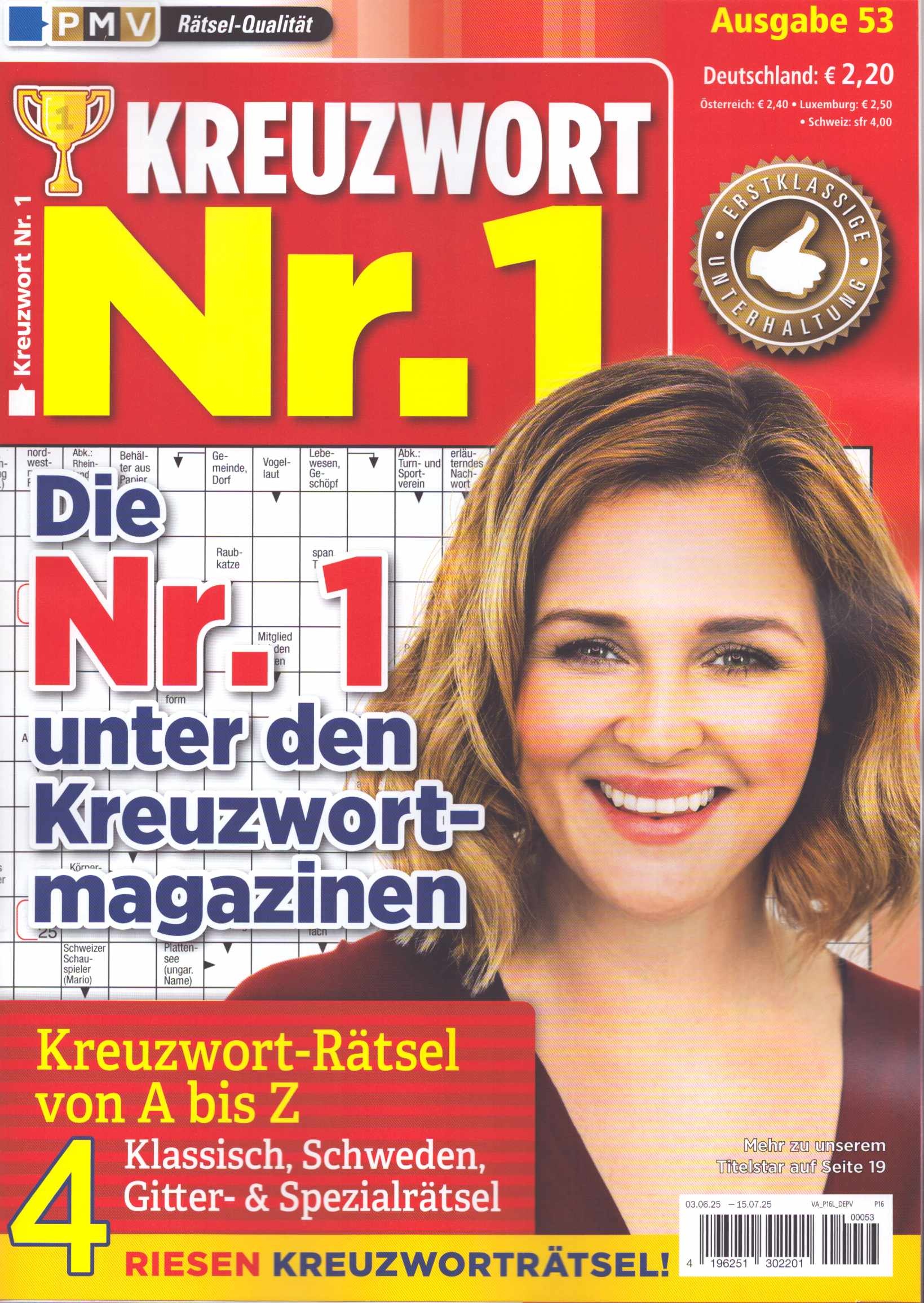 Kreuzwort Nr.1 53/2025
