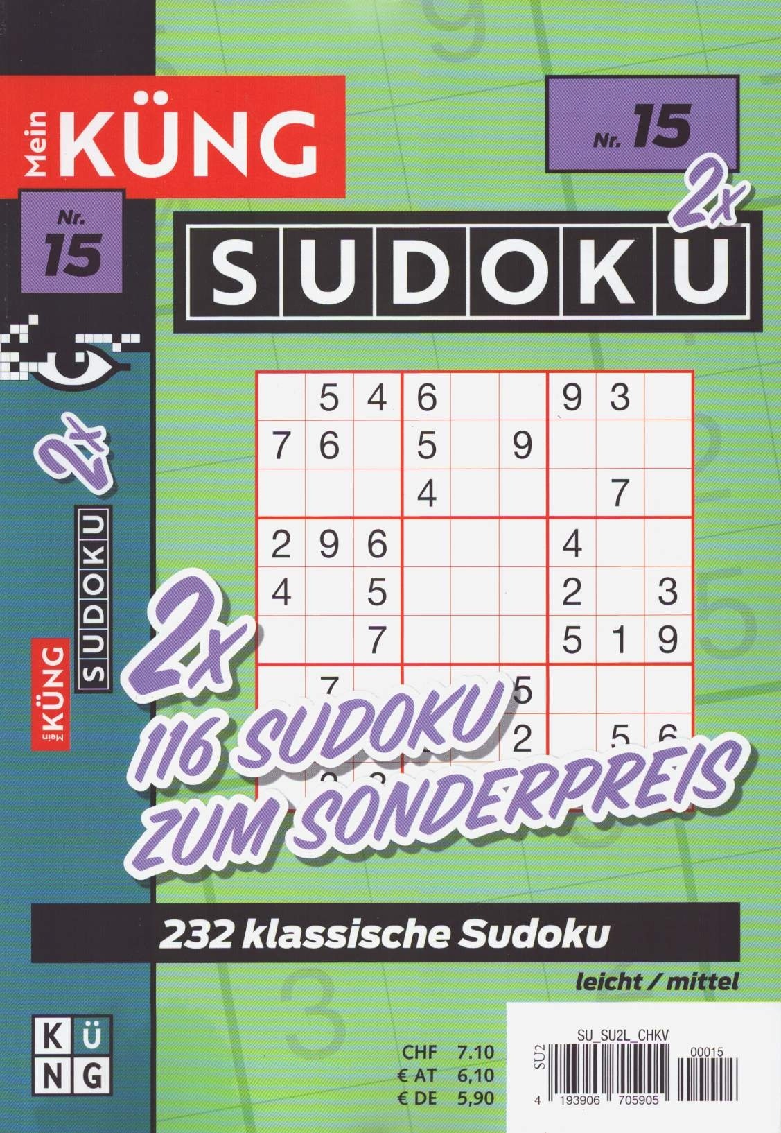 Mein Küng Sudoku 2x 15/2026