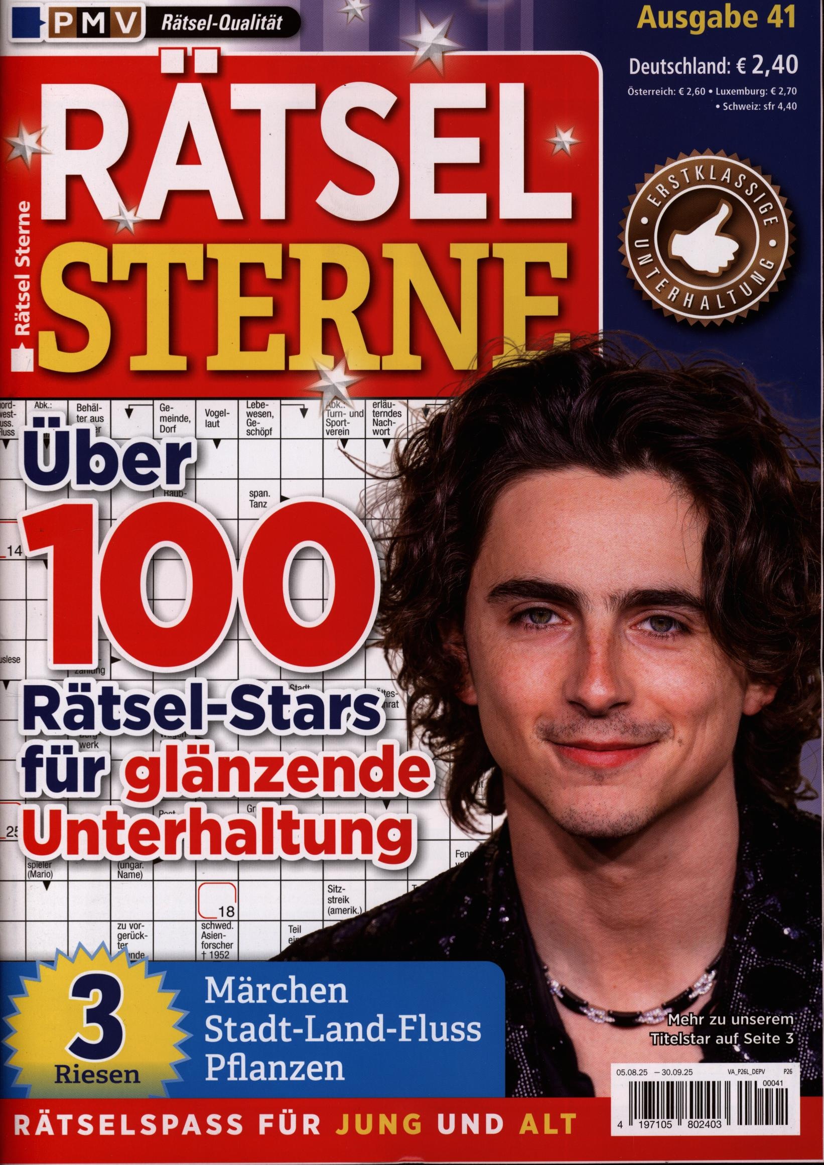 Rätsel Sterne 41/2025