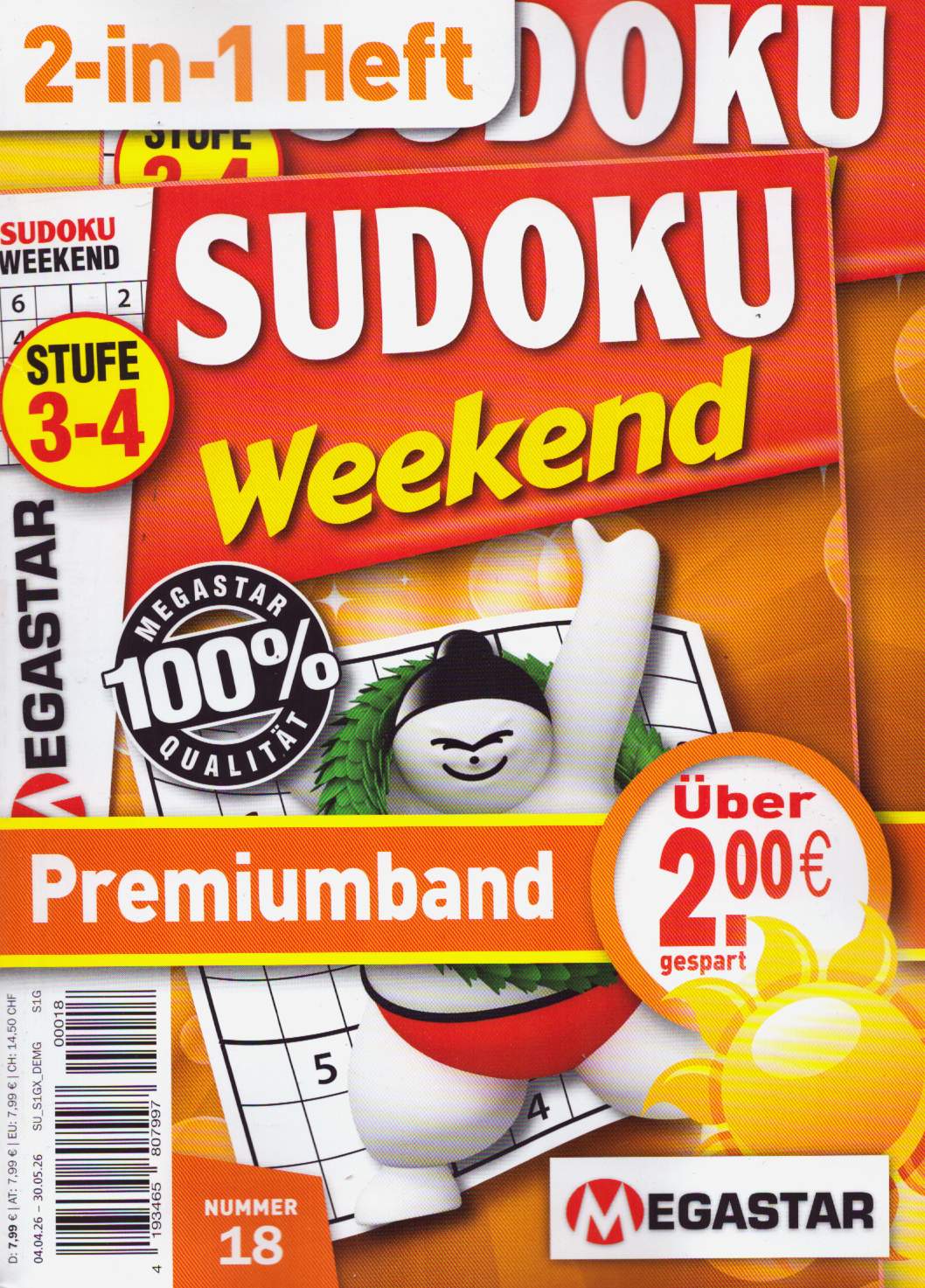 Sudoku Weekend Premiumband 18/2026