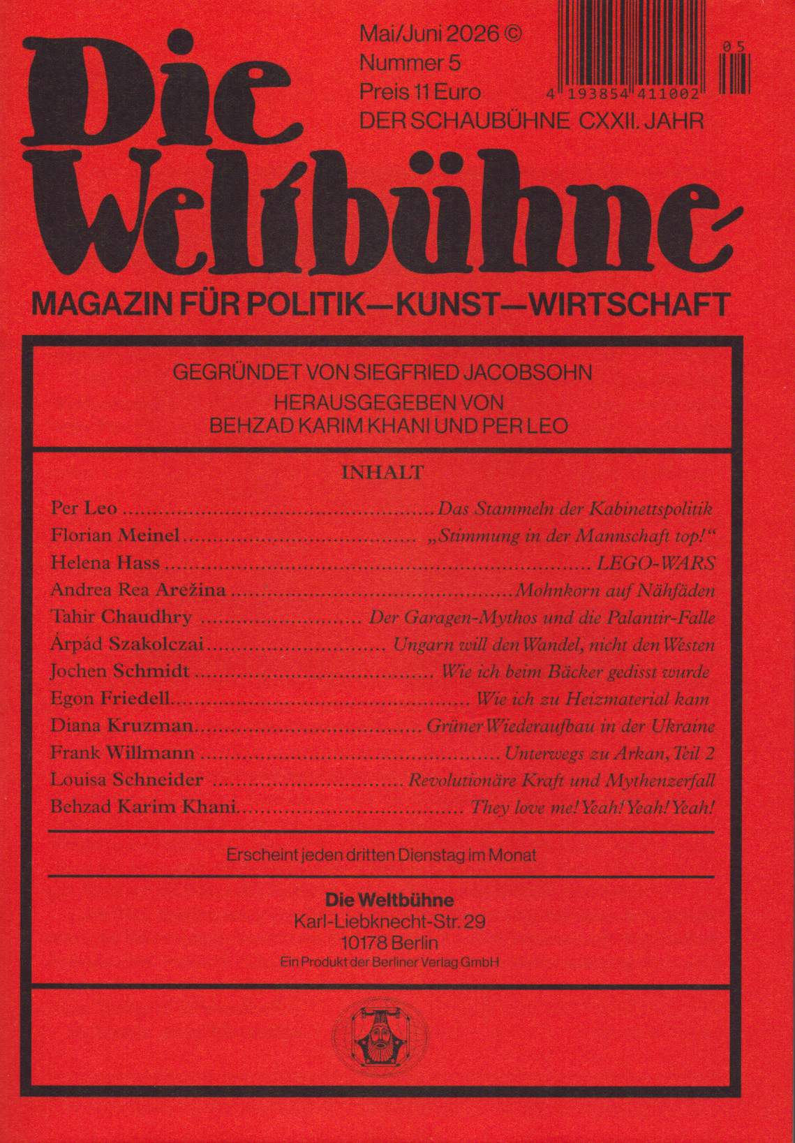 DIE WELTBÜHNE 5/2026